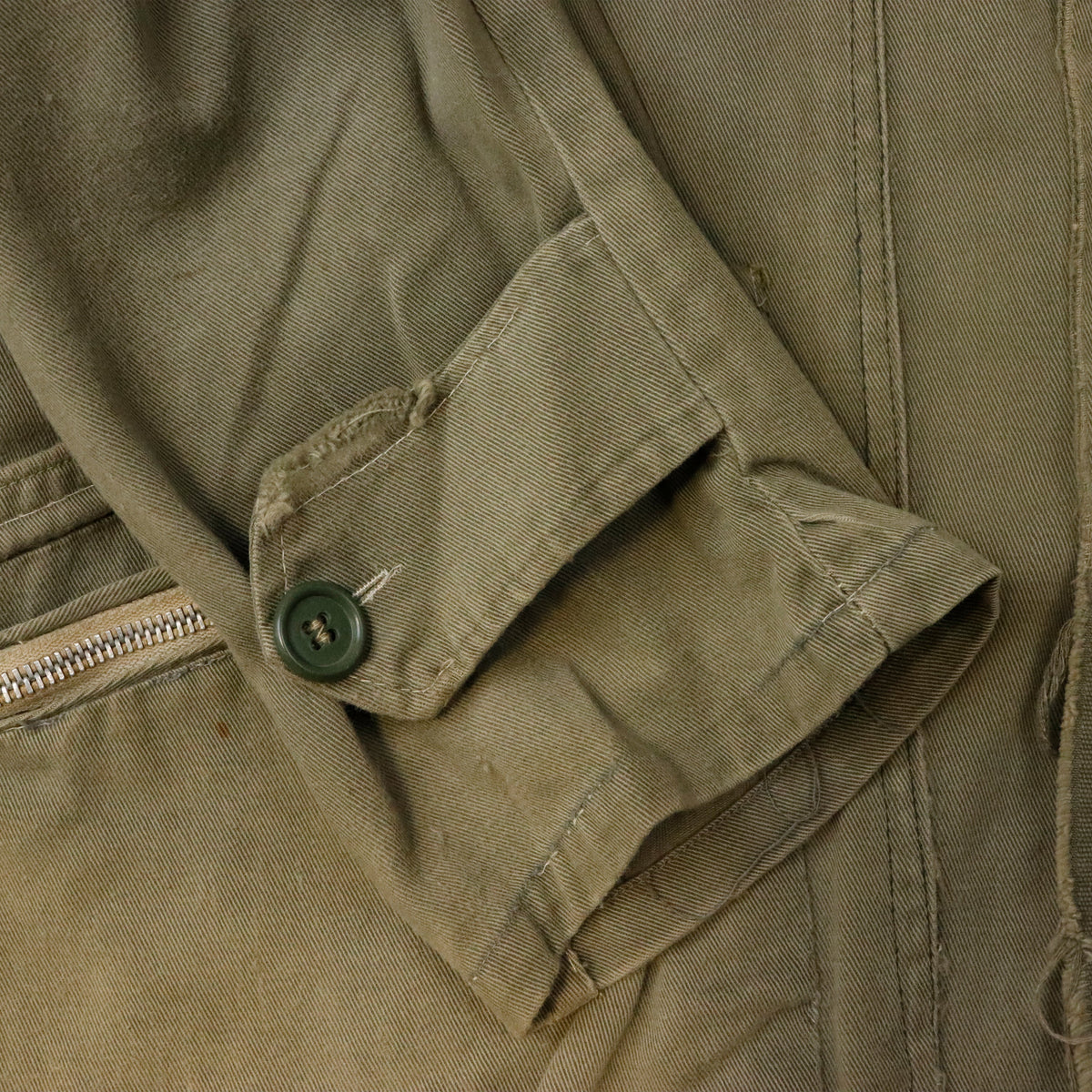 Vintage RARE Hunting Jacket 50s unique pocket details Fishing Army