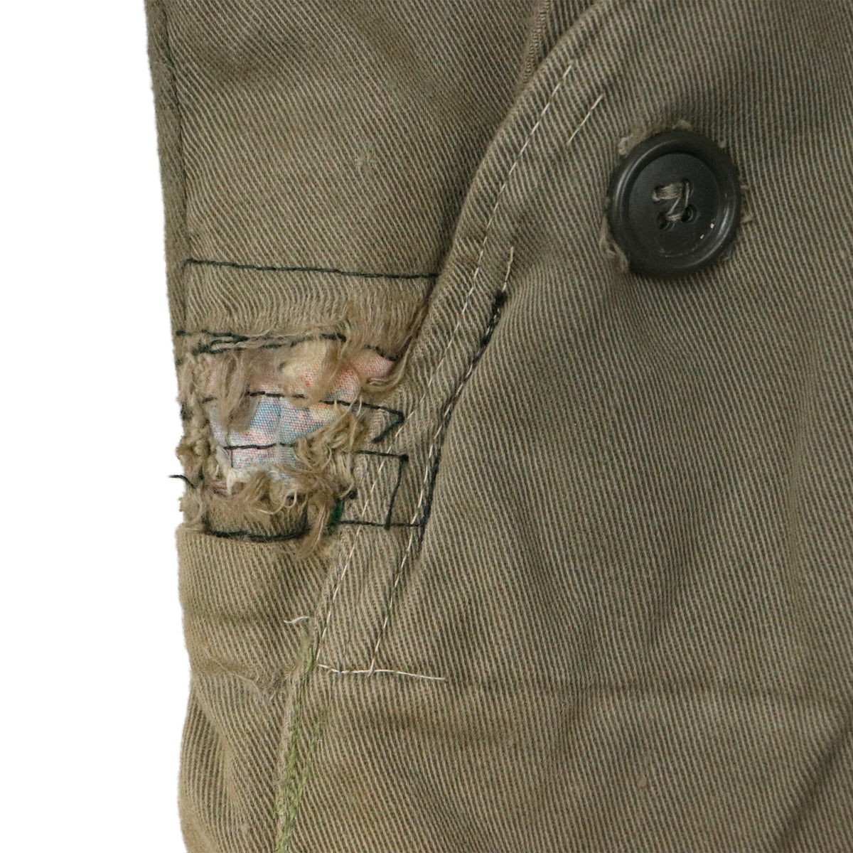 Vintage RARE Hunting Jacket 50s unique pocket details Fishing Army