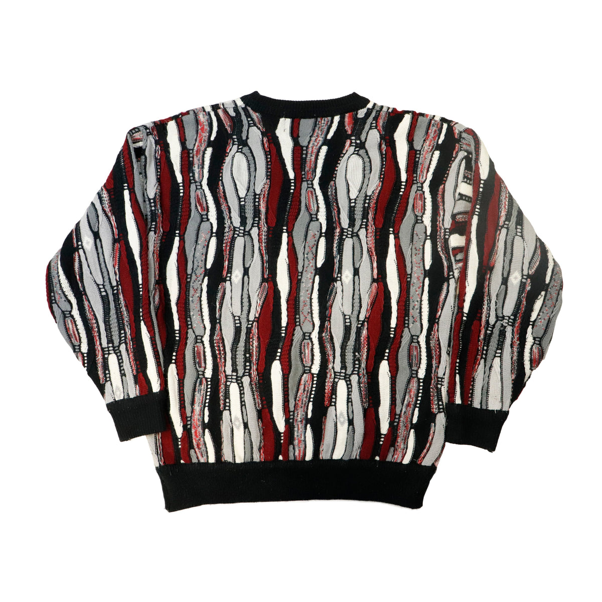 Vintage Alan Stuart Textured 3D Knit Sweater Size XL 90s