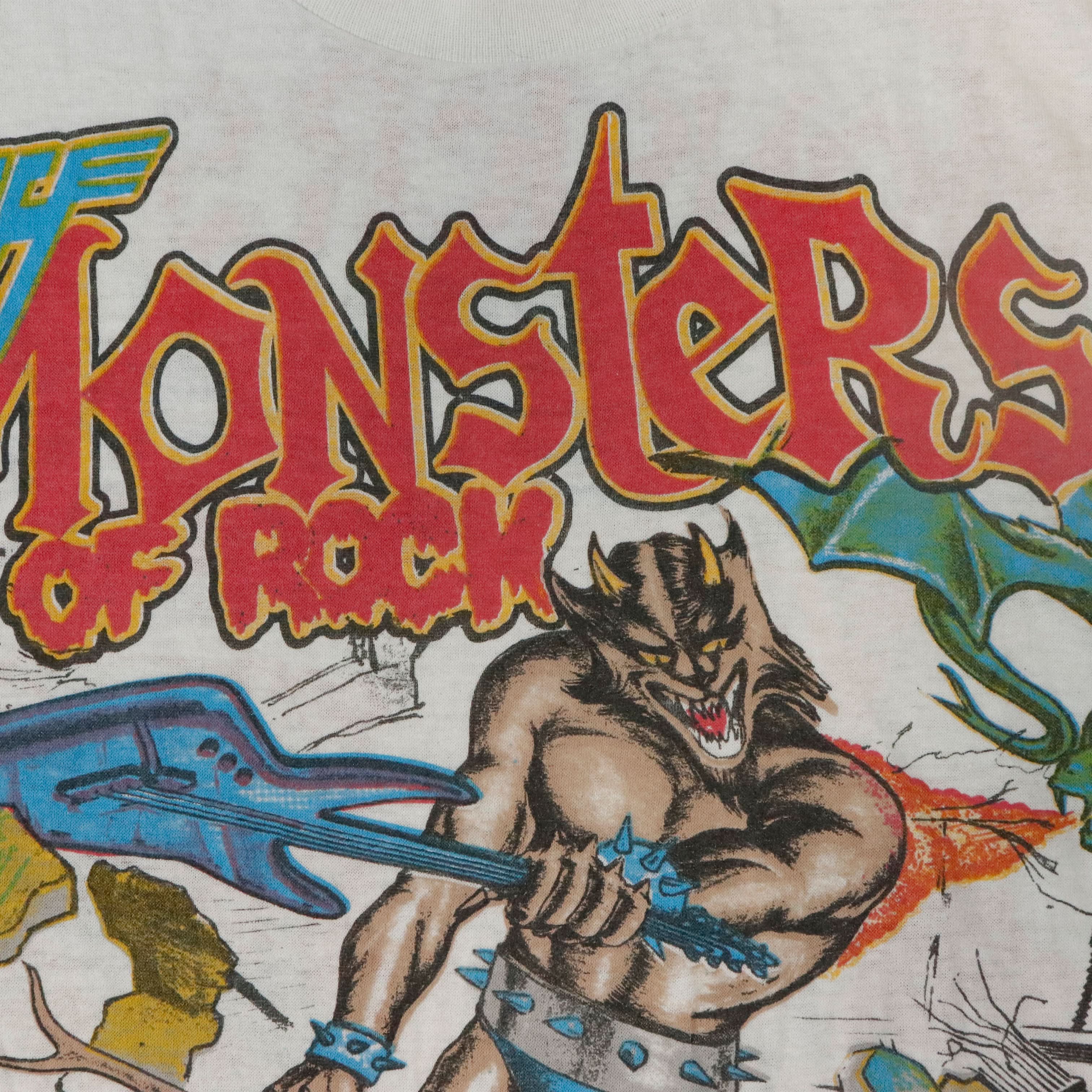 Vintage Monsters of Rock Graphic Tank Top Size L Van Halen Metallica and more
