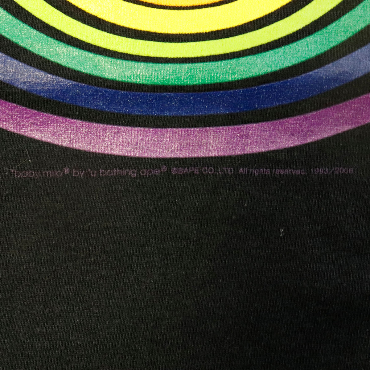 Vintage Baby Milo Rainbow Target Graphic T-Shirt Size M Bape
