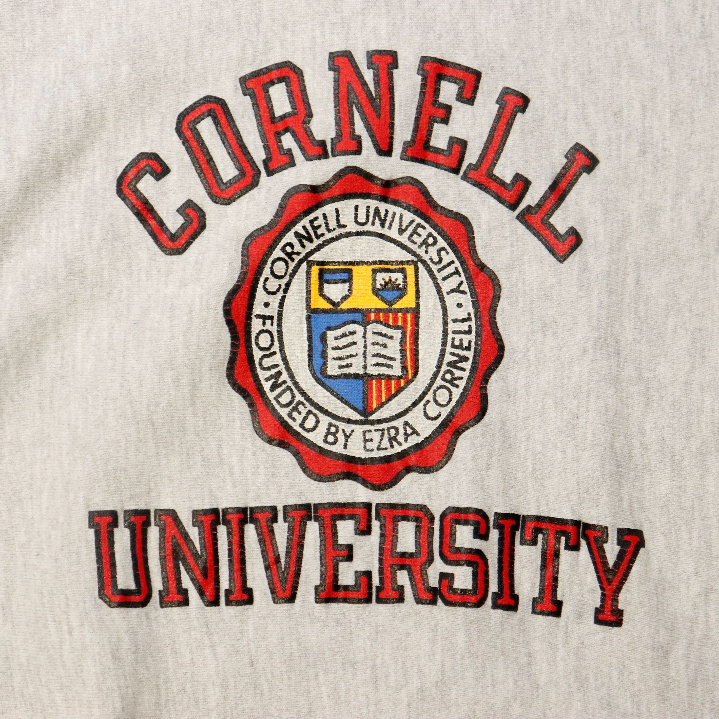 Vintage 80s Champion Reverse Weave Cornell University Crewneck Sweatshirt Size XL
