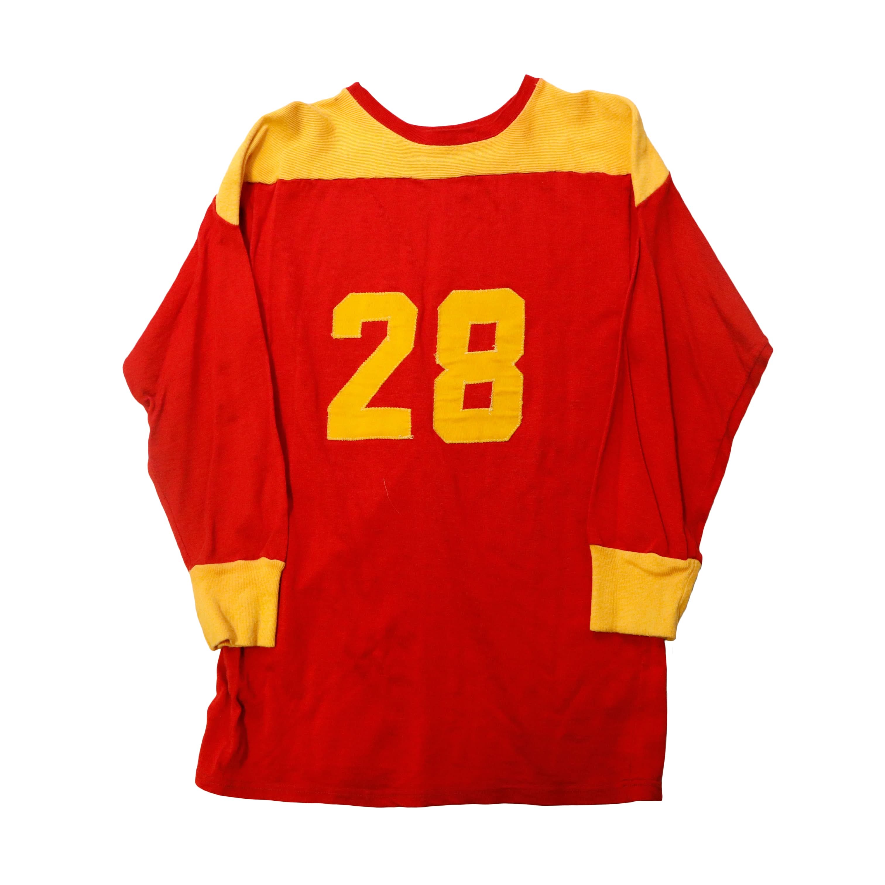 Vintage 50s Jersey Vicettes #28 Two-Tone Long Sleeve Shirt Size N/A