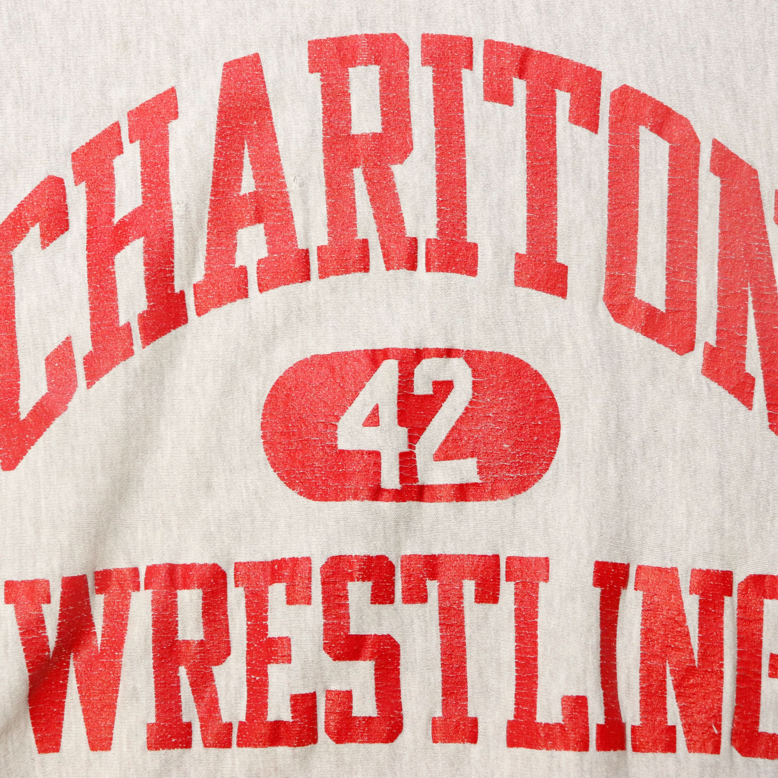 Vintage 80s Champion Charlton Wrestling Crewneck Sweatshirt Size XL
