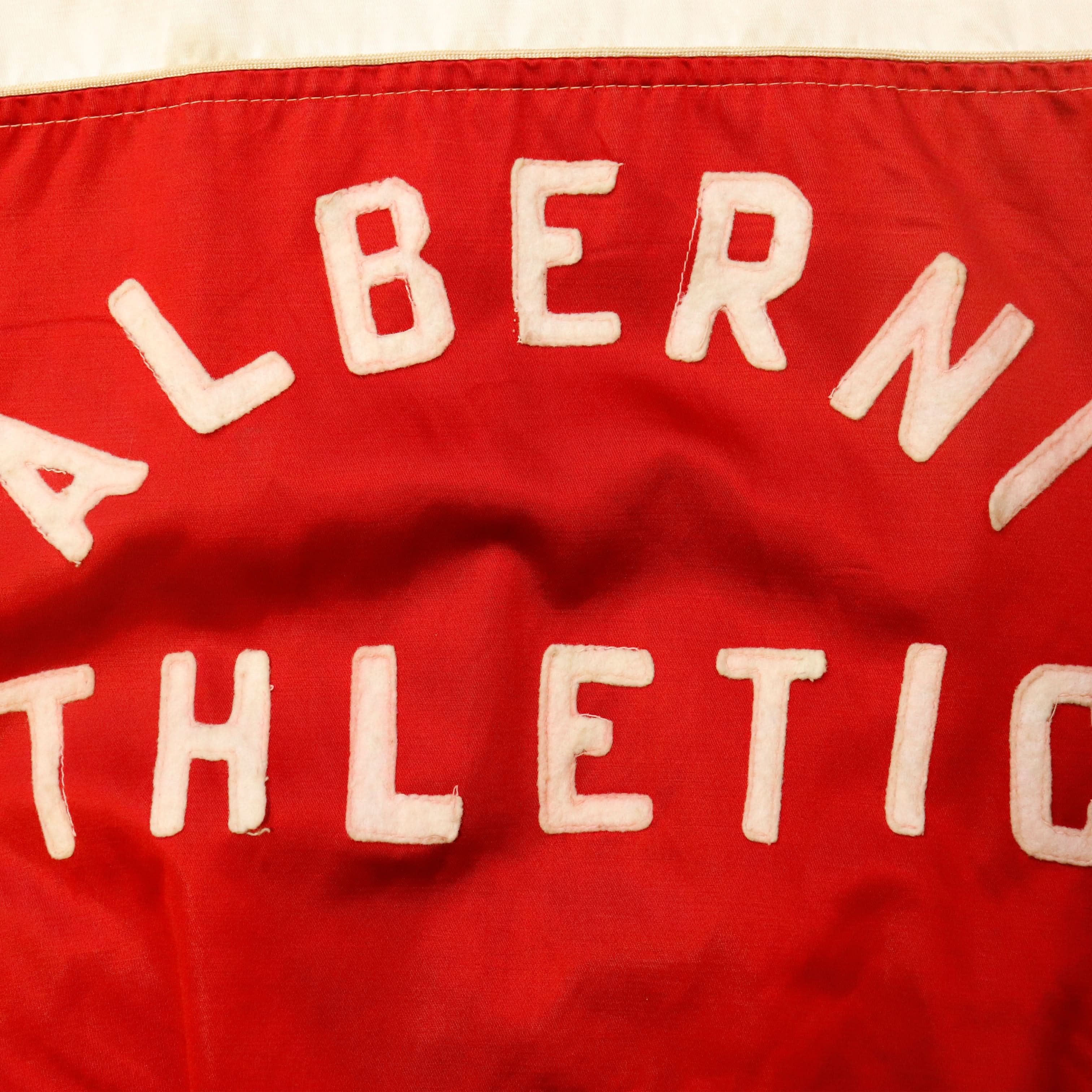 Vintage 40s Sandow Sportswear Alberni Athletics Satin Jacket