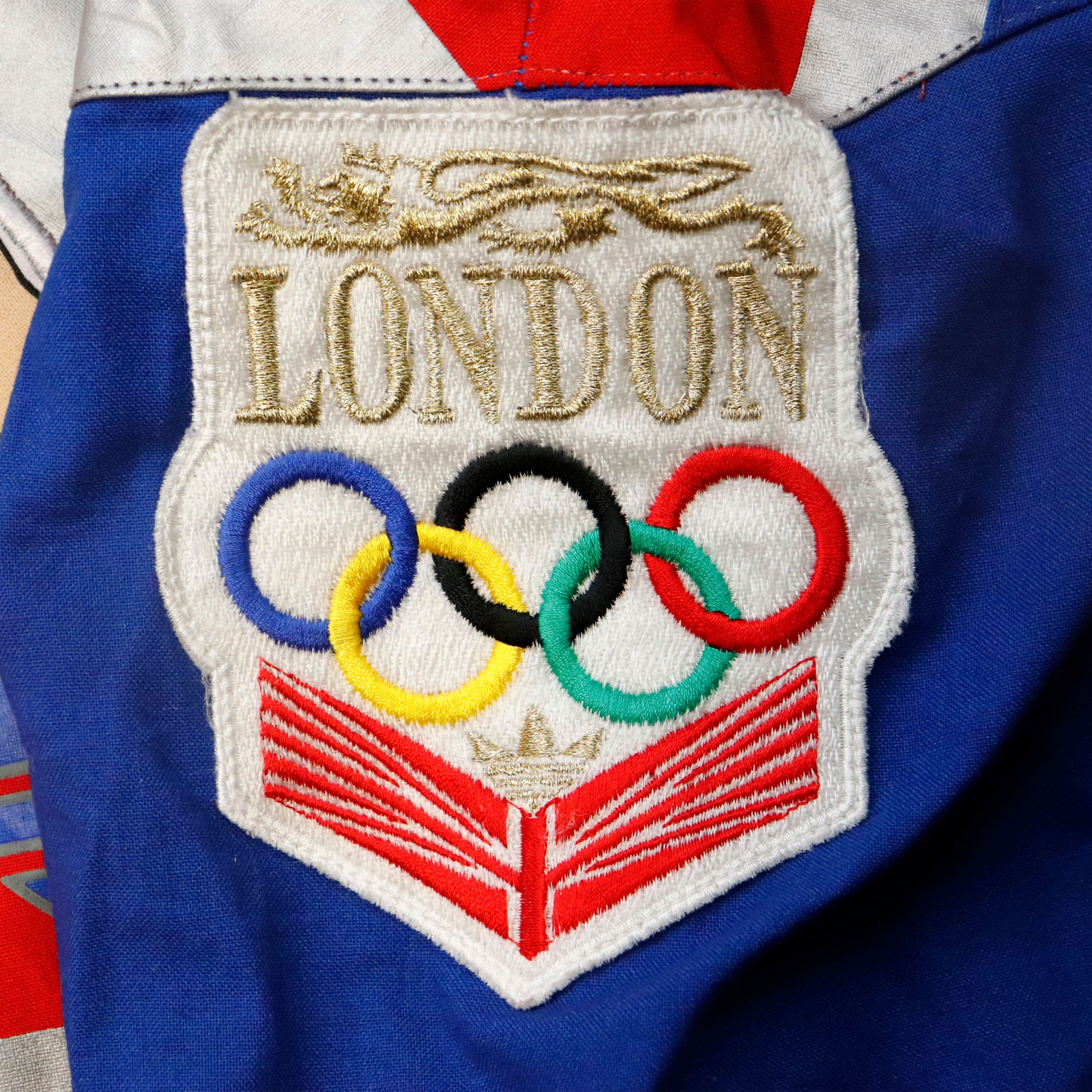 Vintage 80s Adidas London Olympic Games Crewneck Sweatshirt Size M