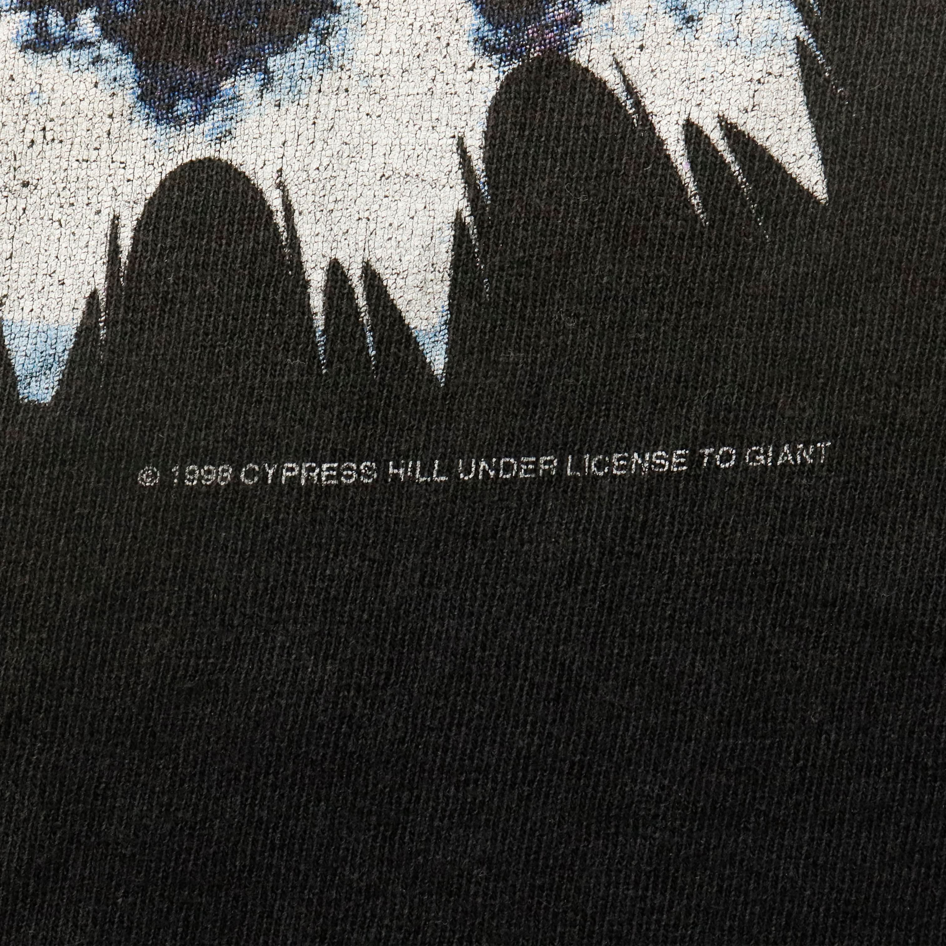 Vintage 1998 Cypress Hill Skeleton Rap Graphic T-Shirt