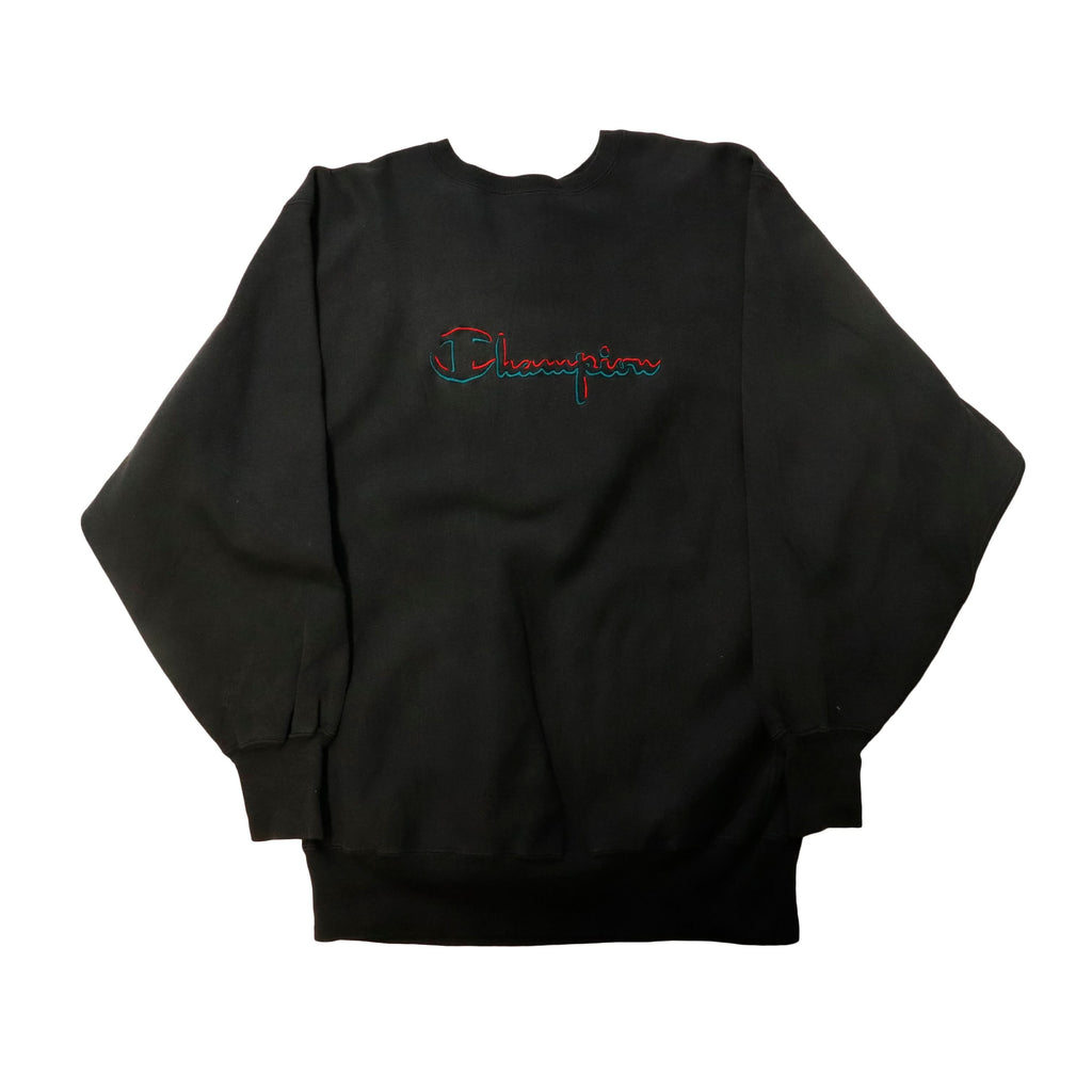 Vintage 90s Champion Reverse Weave Embroidered Logo Crewneck Sweatshirt Size XXL
