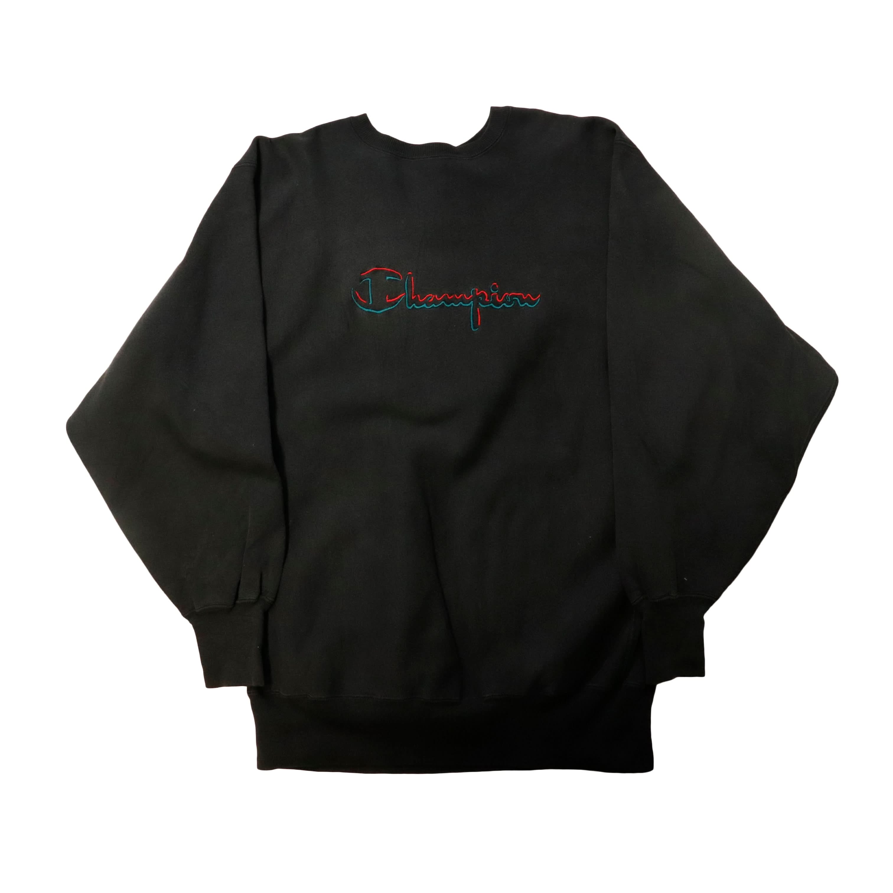 Vintage 90s Champion Reverse Weave Embroidered Logo Crewneck Sweatshirt Size XXL
