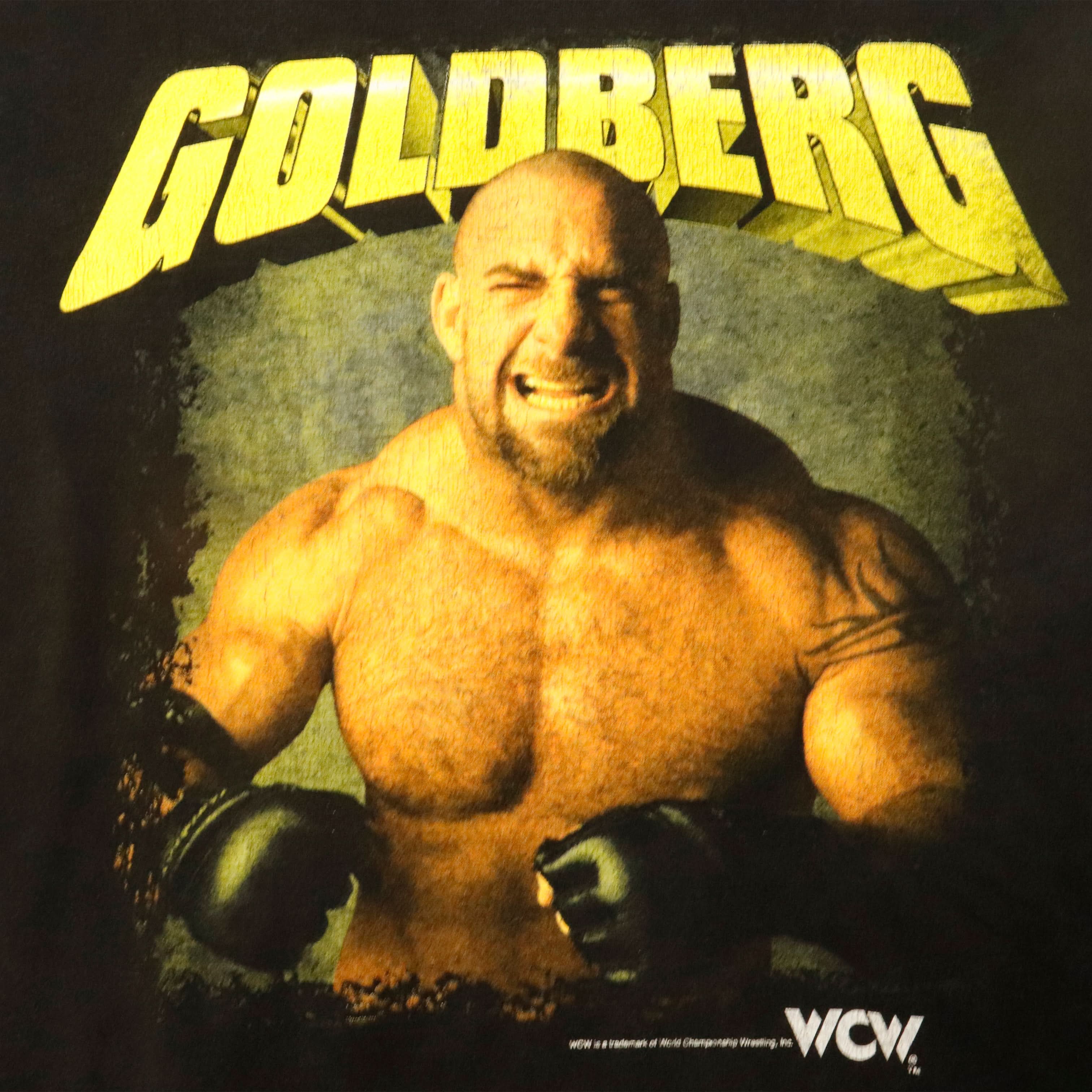 Vintage 90s Goldberg WCW Graphic Long Sleeve Tshirt Size M
