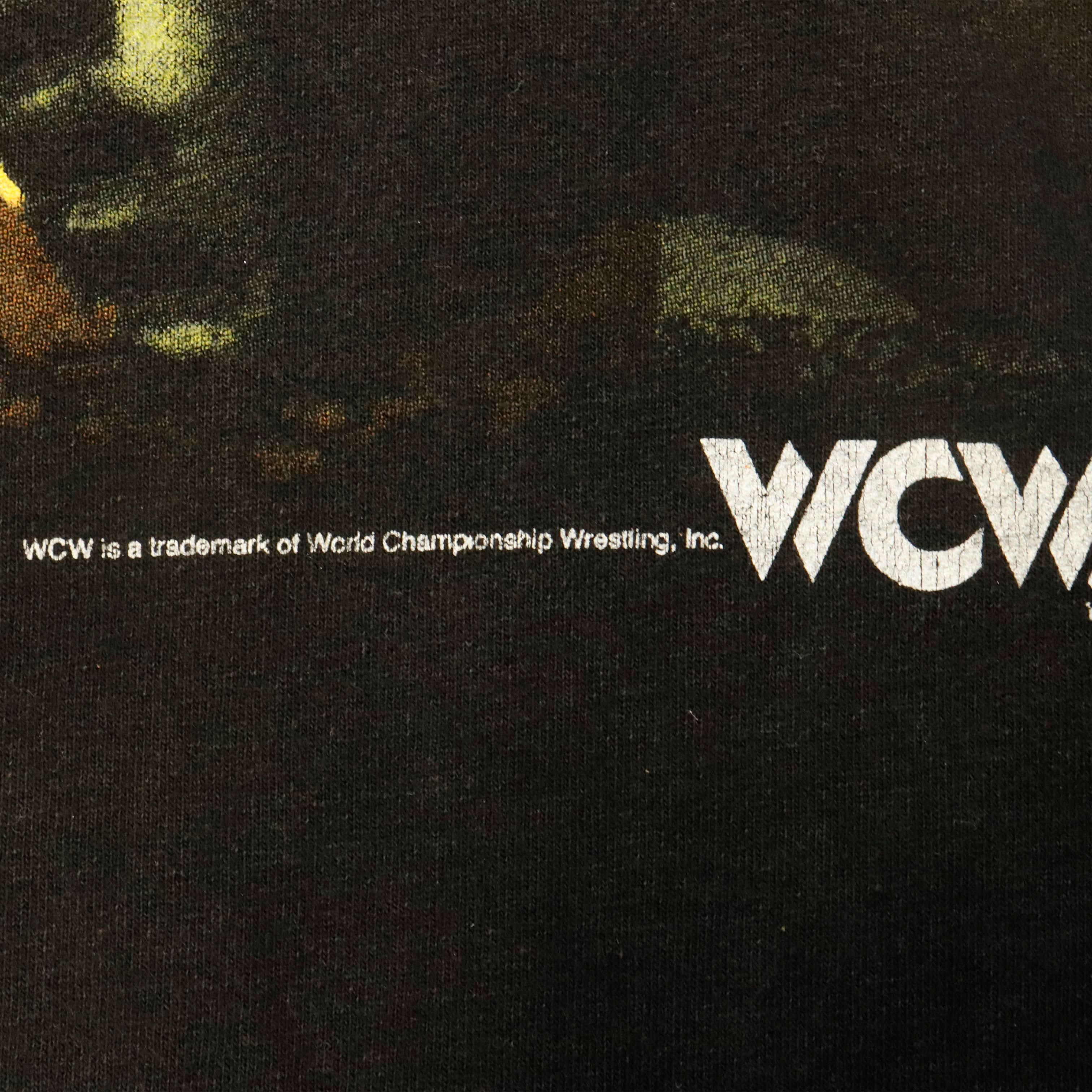 Vintage 90s Goldberg WCW Graphic Long Sleeve Tshirt Size M