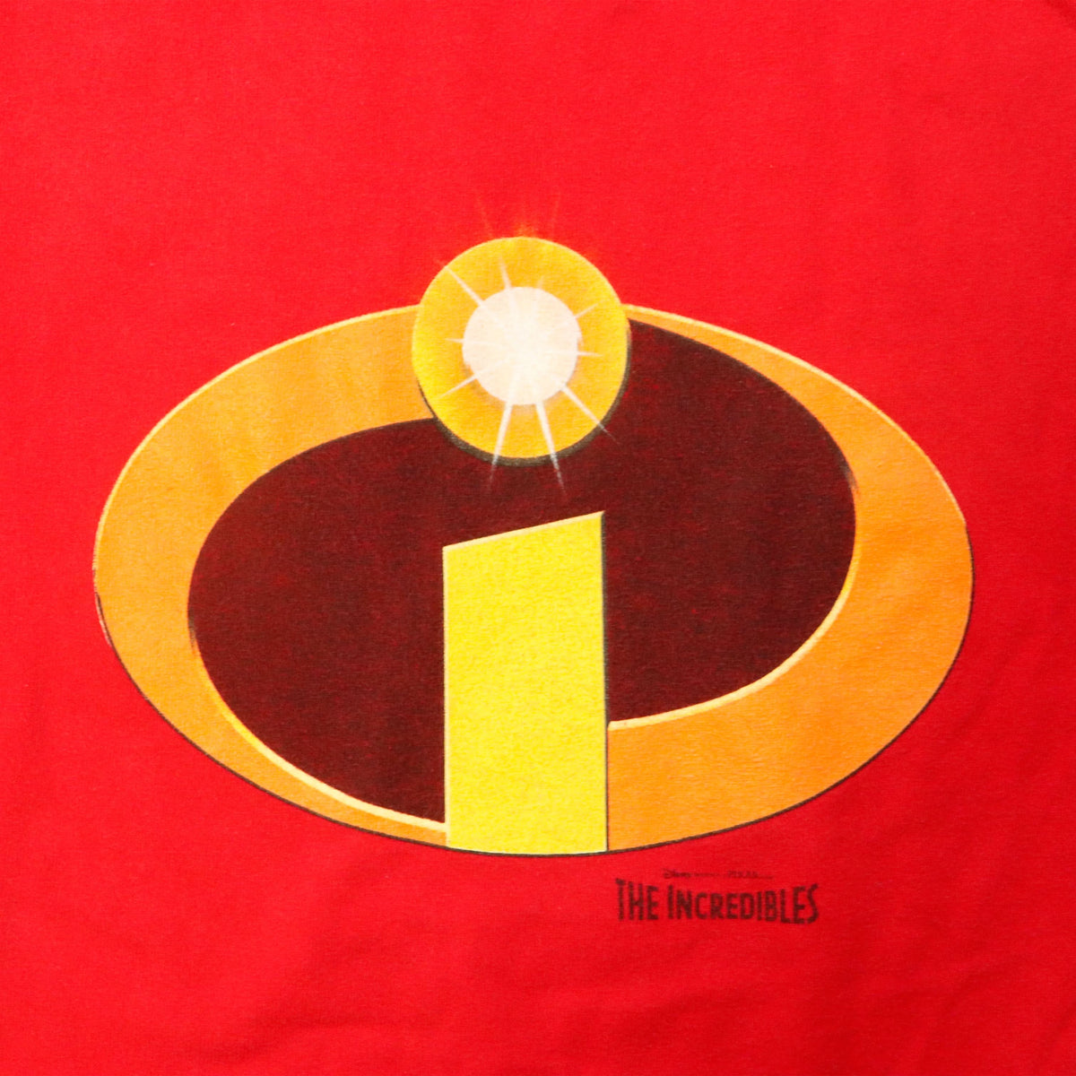 Vintage Disney Store The Incredibles Logo Ringer T-Shirt Size L