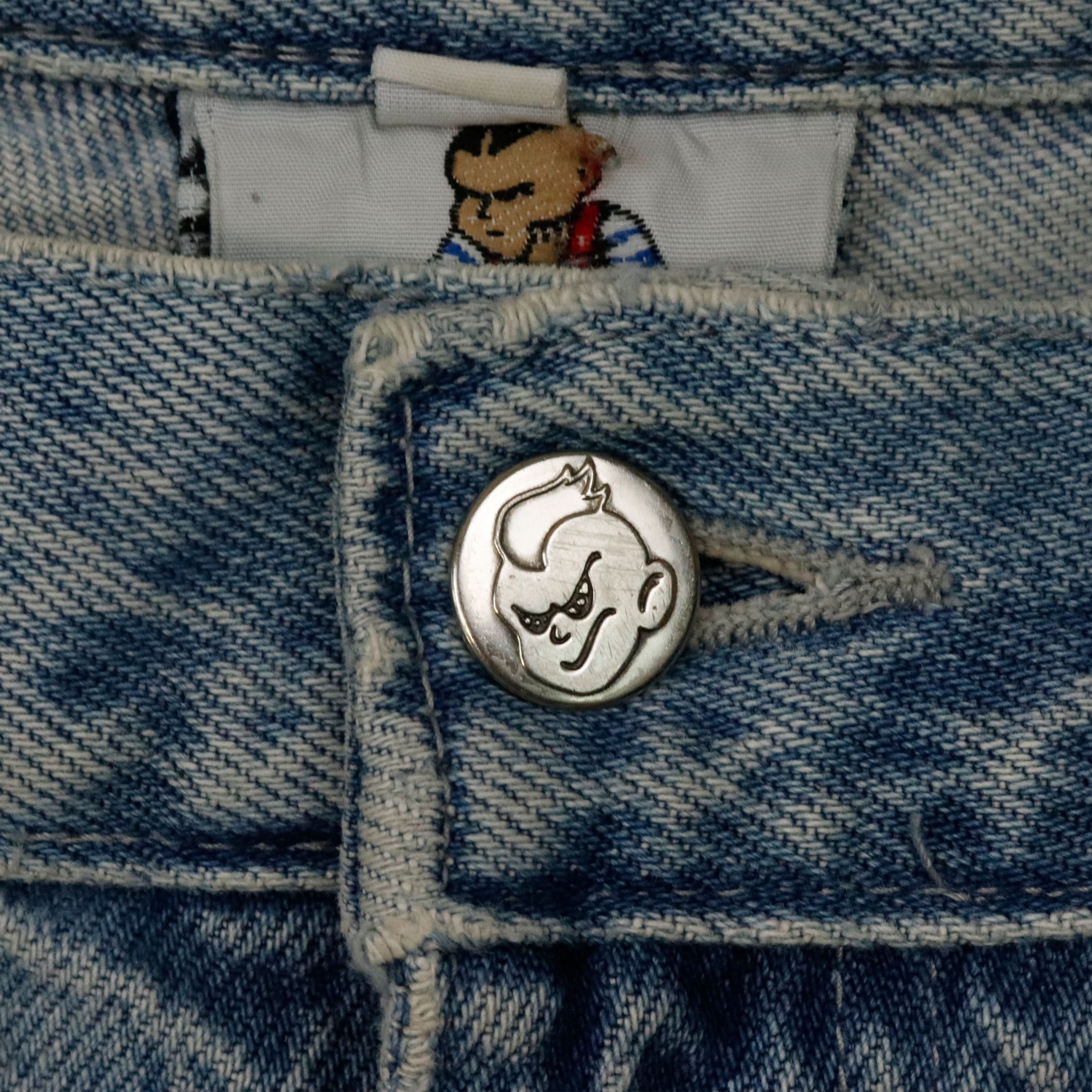 Vintage 90s Menace Huge Baggy Denim Jeans Size 34 Jnco Style