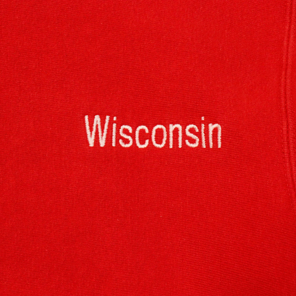 Vintage Champion Wisconsin Embroidered Crewneck Sweatshirt Size M