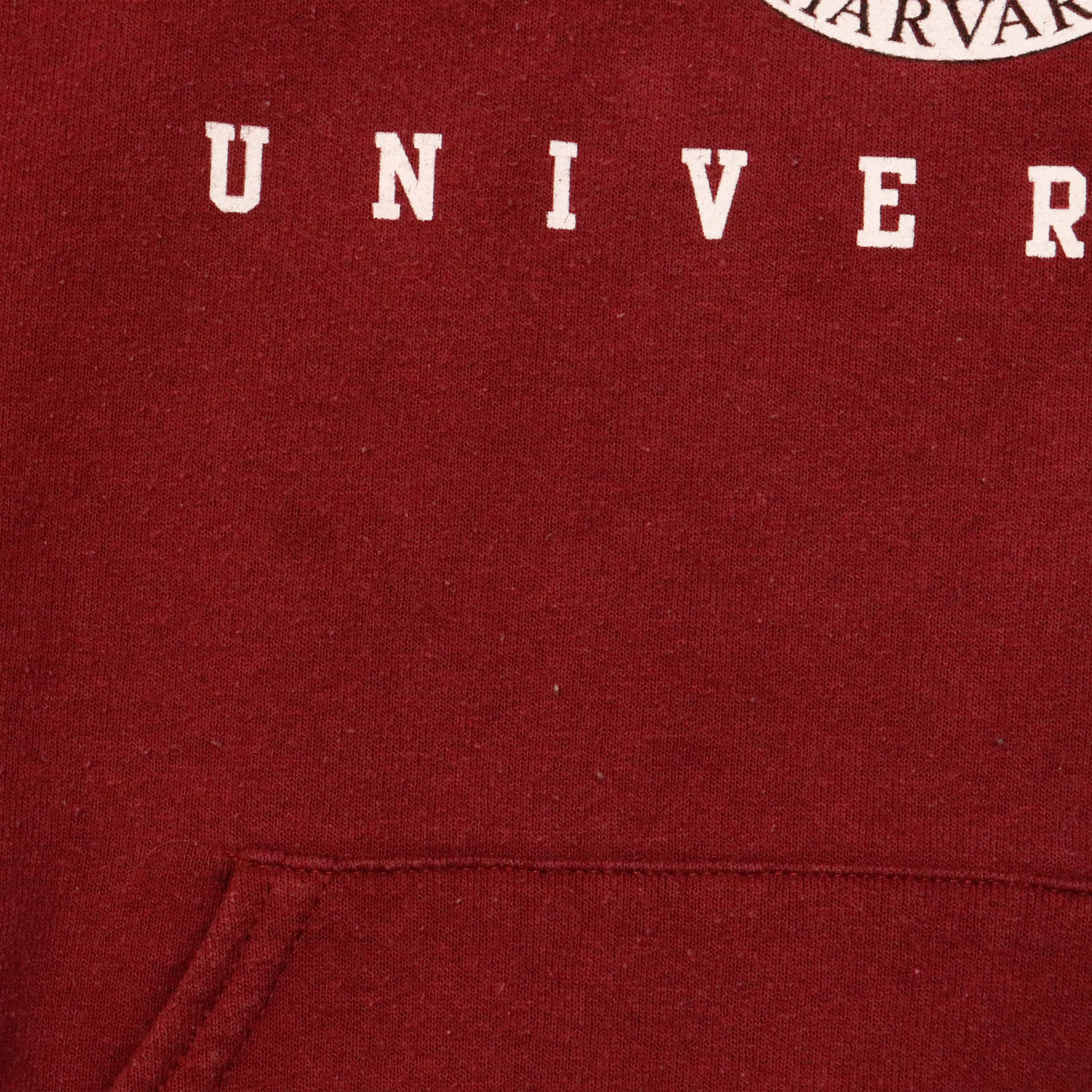 Vintage 90s Jerzees Harvard University Graphic Hoodie Size L
