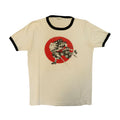 Vintage Samurai Graphic Ringer T-Shirt Size XL 90s