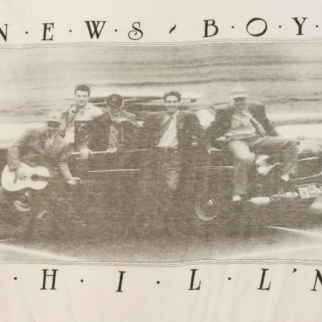 Vintage Newsboys Graphic 90s T-Shirt Size XL Band Rock
