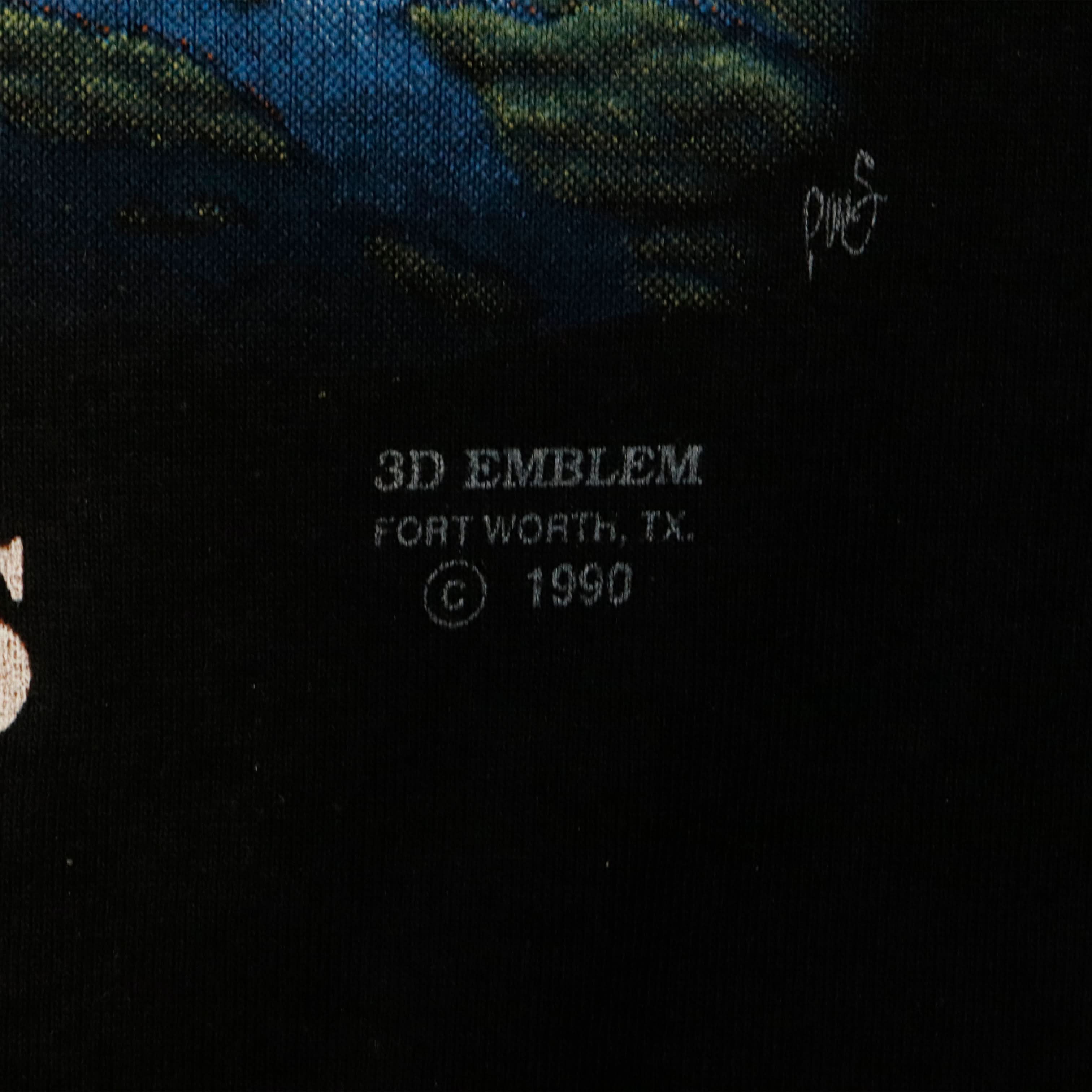 Vintage 3D Emblem 1990 Harley-Davidson Eagle Graphic T-Shirt Size M