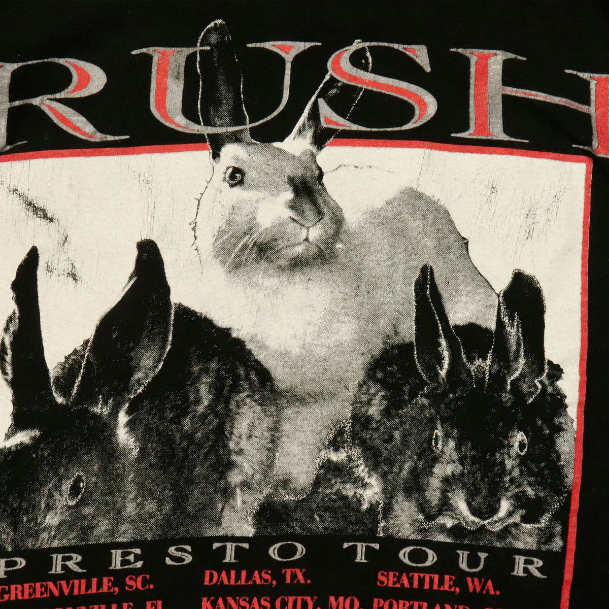 Vintage Rush Presto Tour 1990 Graphic T-Shirt Size L Rare