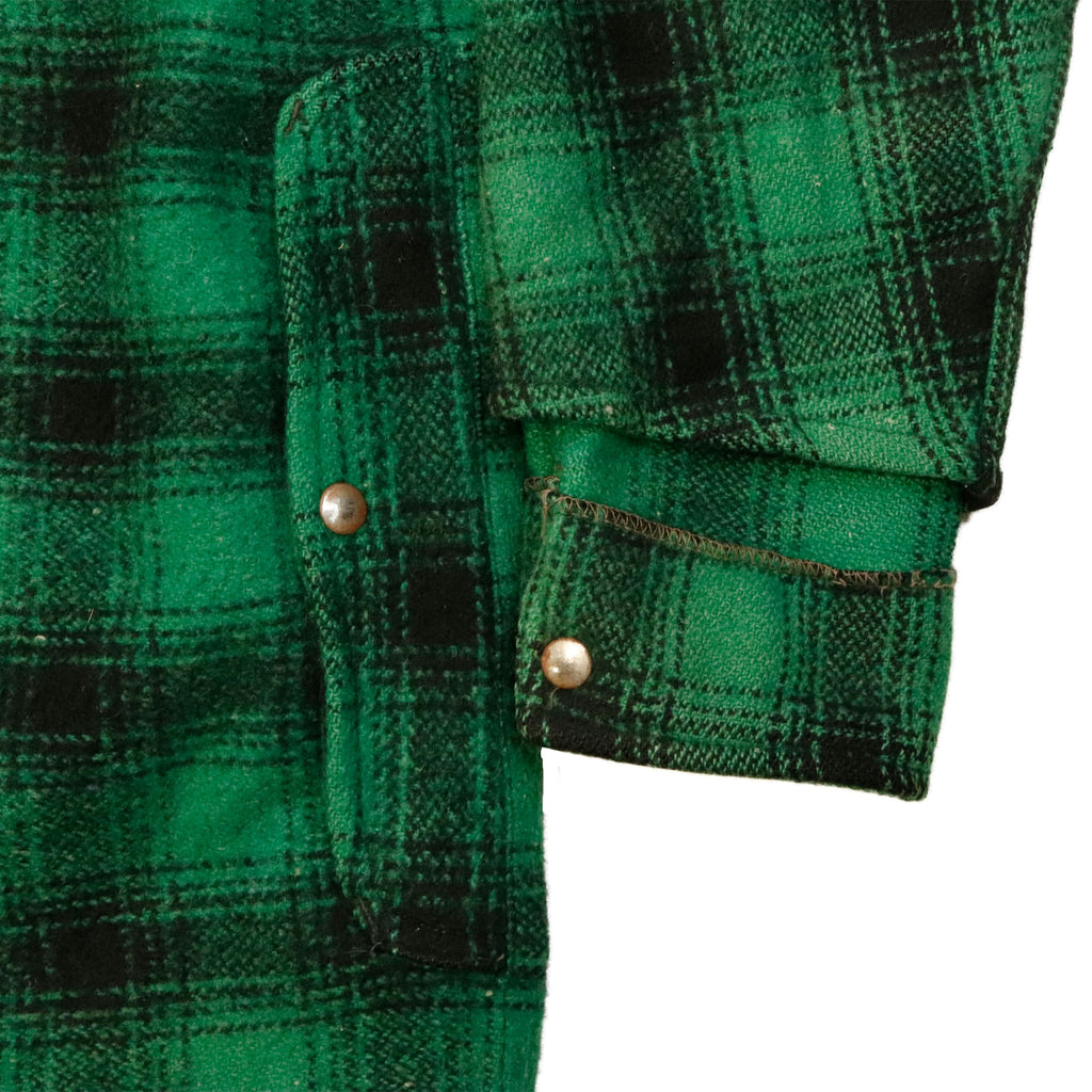 Vintage 50s Mackinaw Hunting Fishing Aero plaid wool jacket
