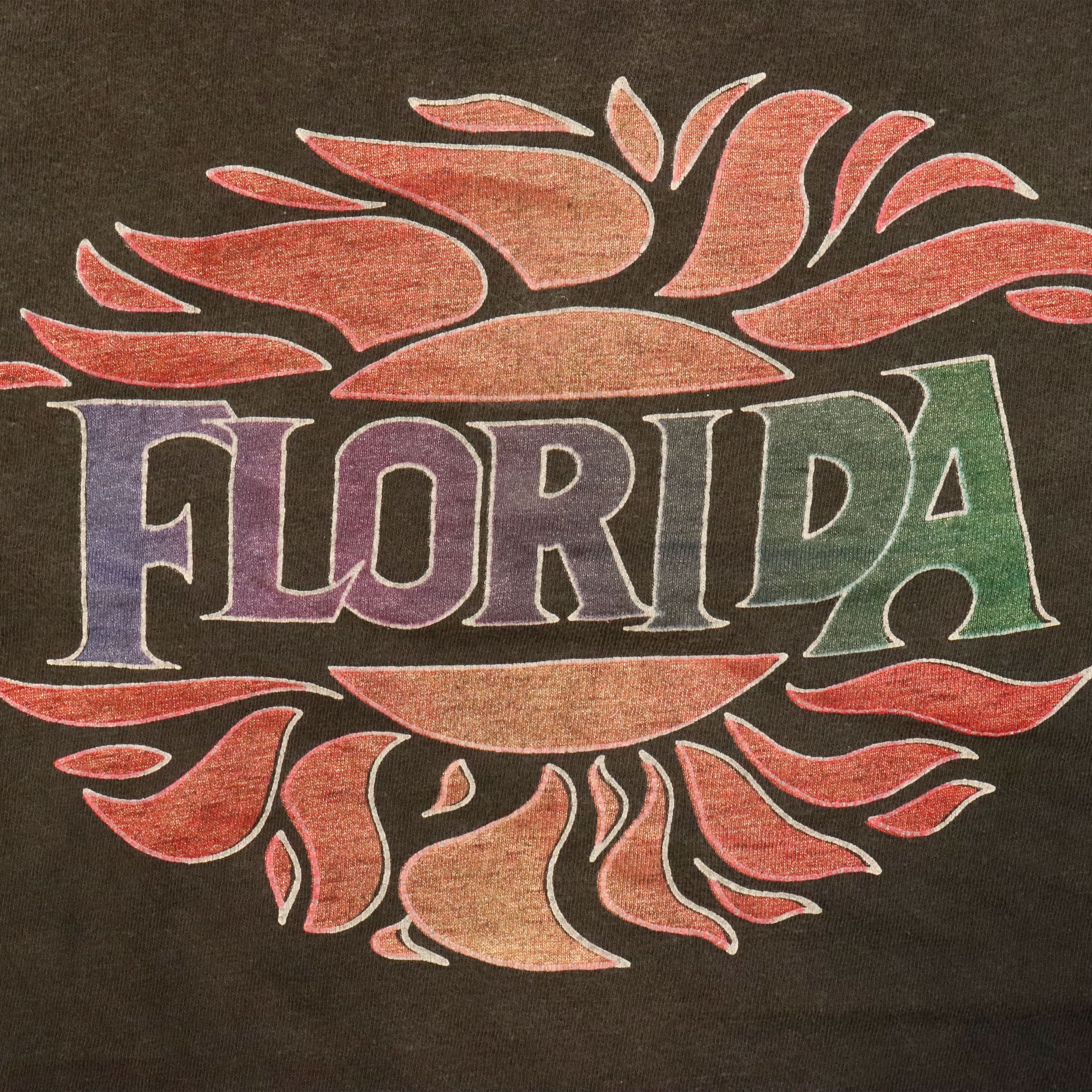 Vintage 70S Florida sun graphic t-shirt Size XL