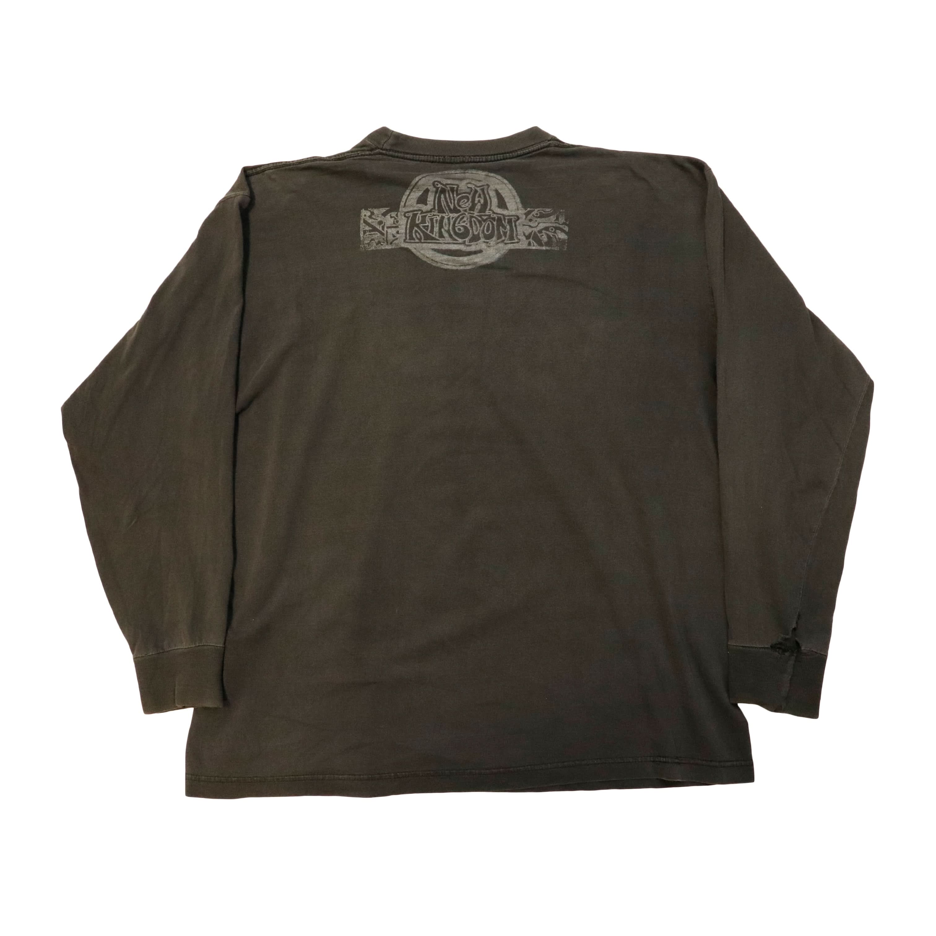 Vintage 90s New Kingdom Band Funk Tour Concert Graphic Long Sleeve Shirt Size N/A