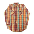 Vintage 60s Plaid Flannel Button-Up Shirt Size N/A