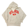 Vintage 90s Champion Wisconsin Reverse Weave Hoodie Size L Distressed