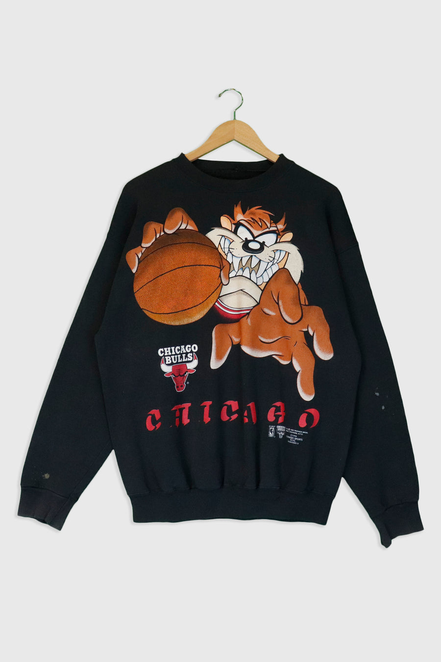 Vintage 1995 NBA Chicago Bulls Tasmanian Devil Sweatshirt Sz L