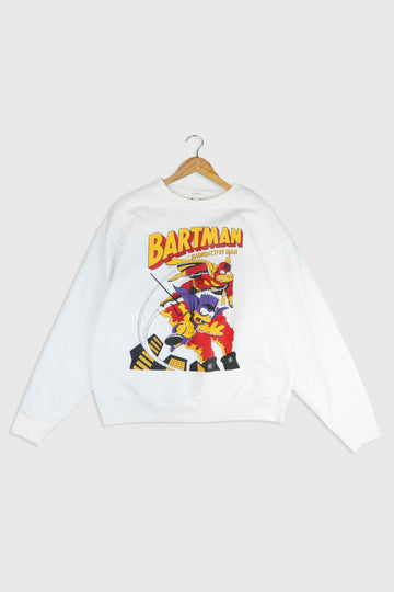 Vintage The Simpsons 'Bartman Meets Radioactive Man' Sweatshirt Sz XL