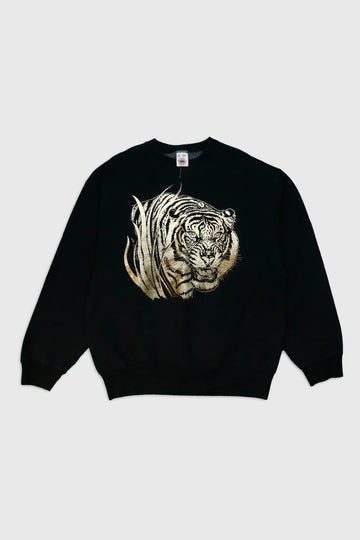 Vintage Gold Tiger Print Sweatshirt