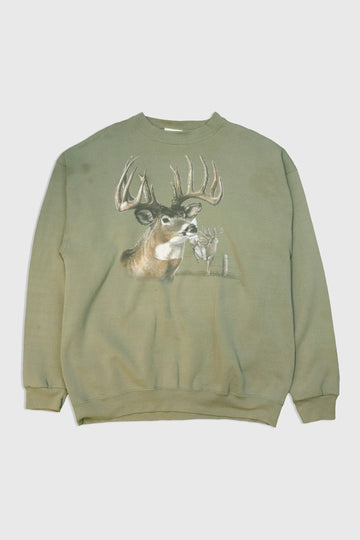 Vintage Deer Graphic Sweatshirt