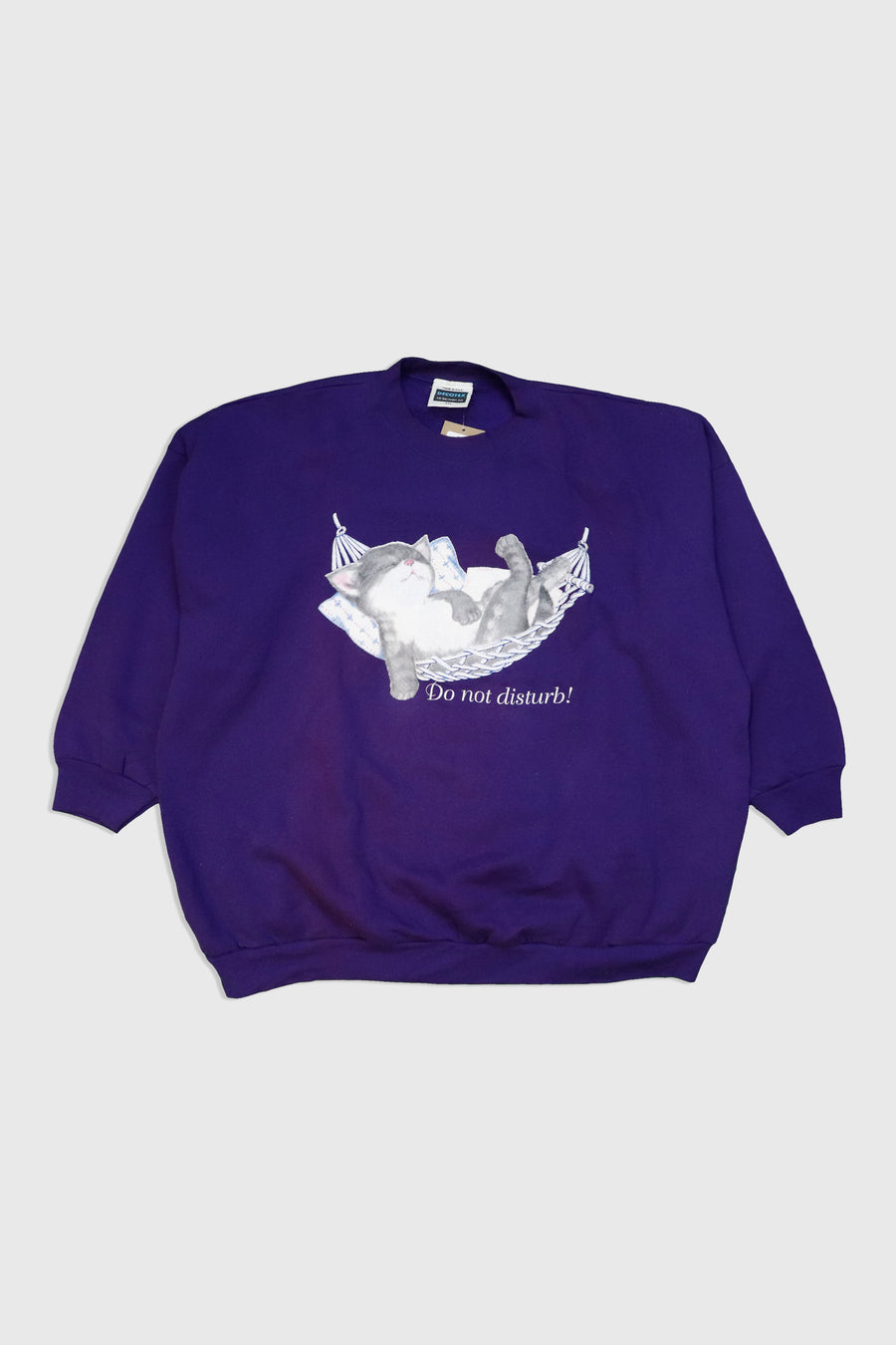 Vintage Kitten In Hammhock Do Not Disturb Sweatshirt