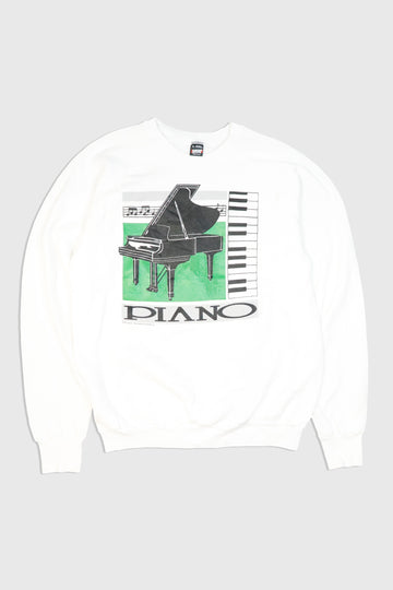 Vintage 1987 Piano Graphic Sweatshirt