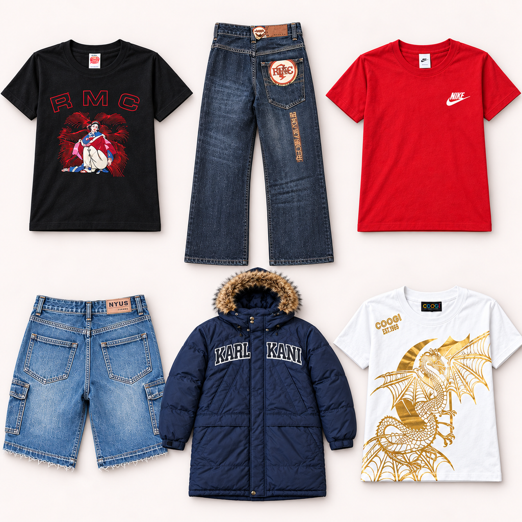 Deadstock Y2K mens fully blind mystery box, tops and bottoms, never worn