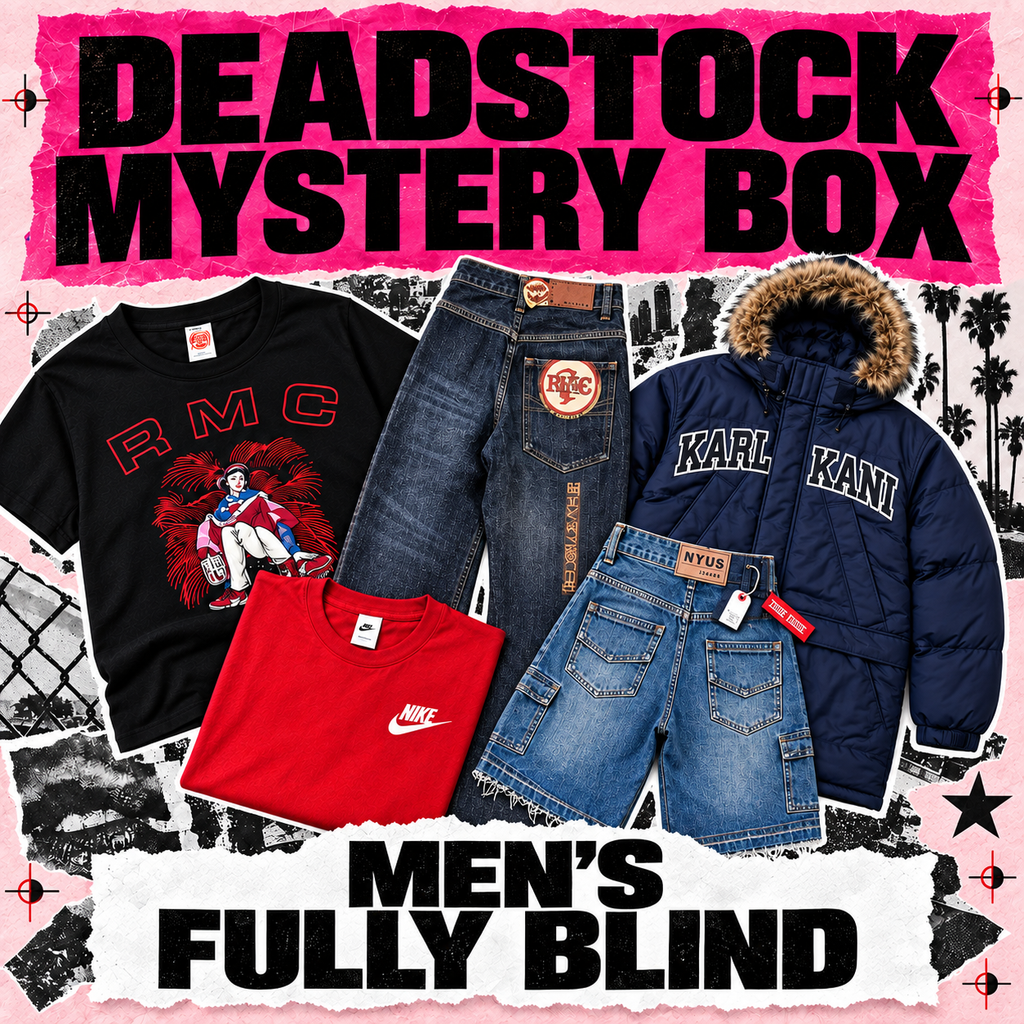 Deadstock Y2K mens fully blind mystery box, tops and bottoms, never worn