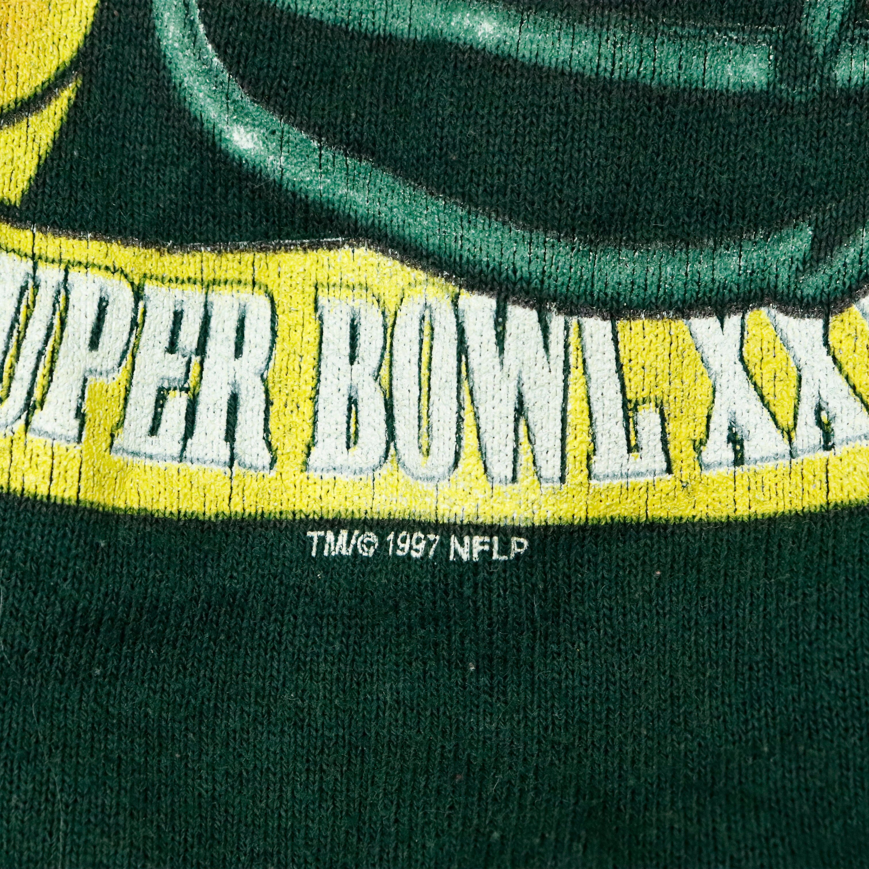 Vintage 1997 Pro Player NFL Packers Green Crewneck Size 18/20 Pro Player 