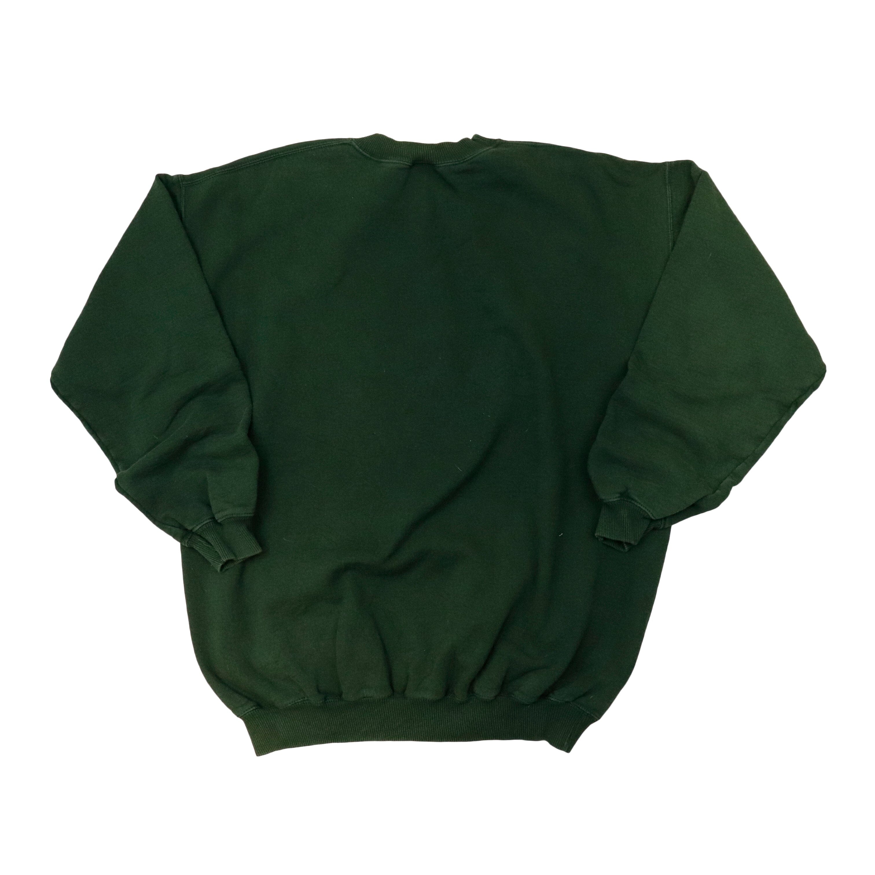 Vintage 2002 Gildan Packers Champions Green Crewneck Size L R 