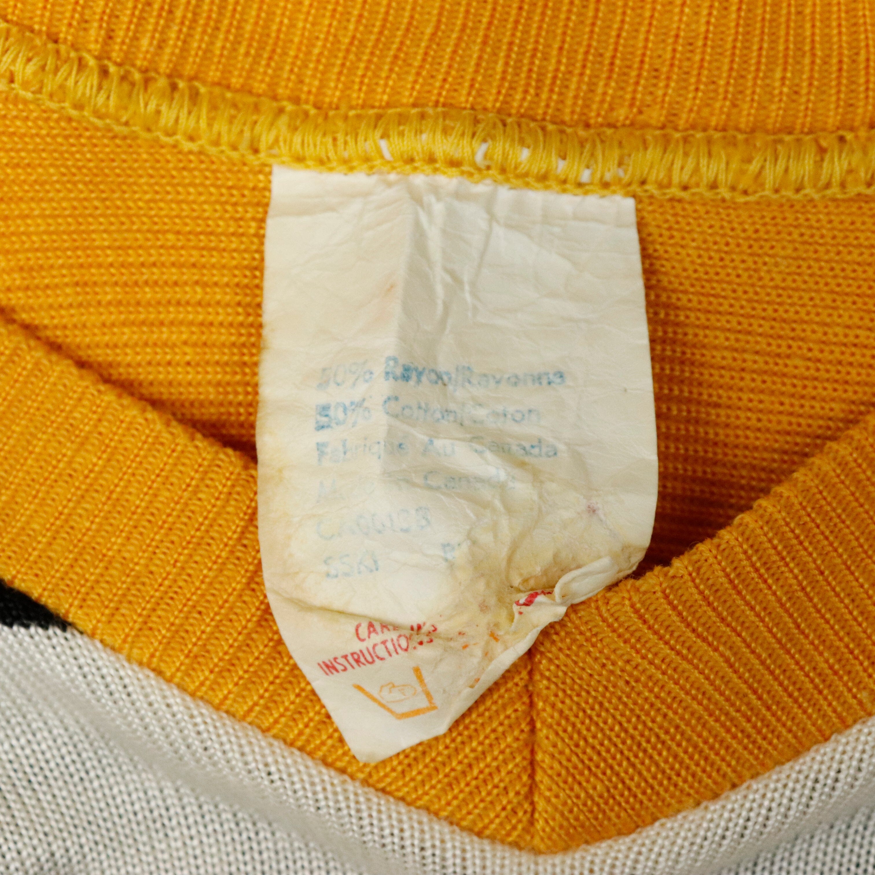 Vintage 60s Dureen Shae 23 Hockey Yellow Black Jersey Size N/A Other 