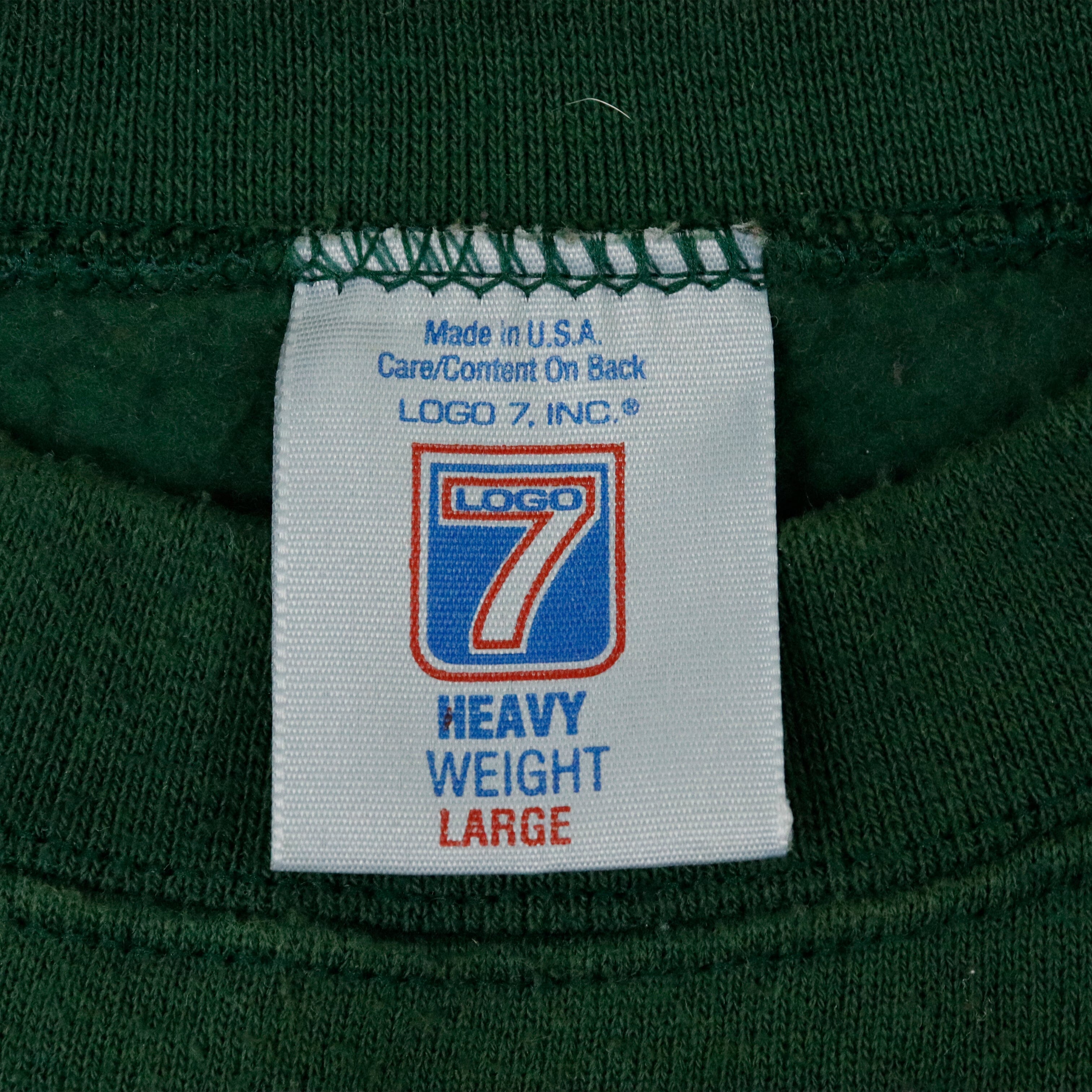 Vintage 7 Logo Packers Green Crewneck Size L Logo 7 
