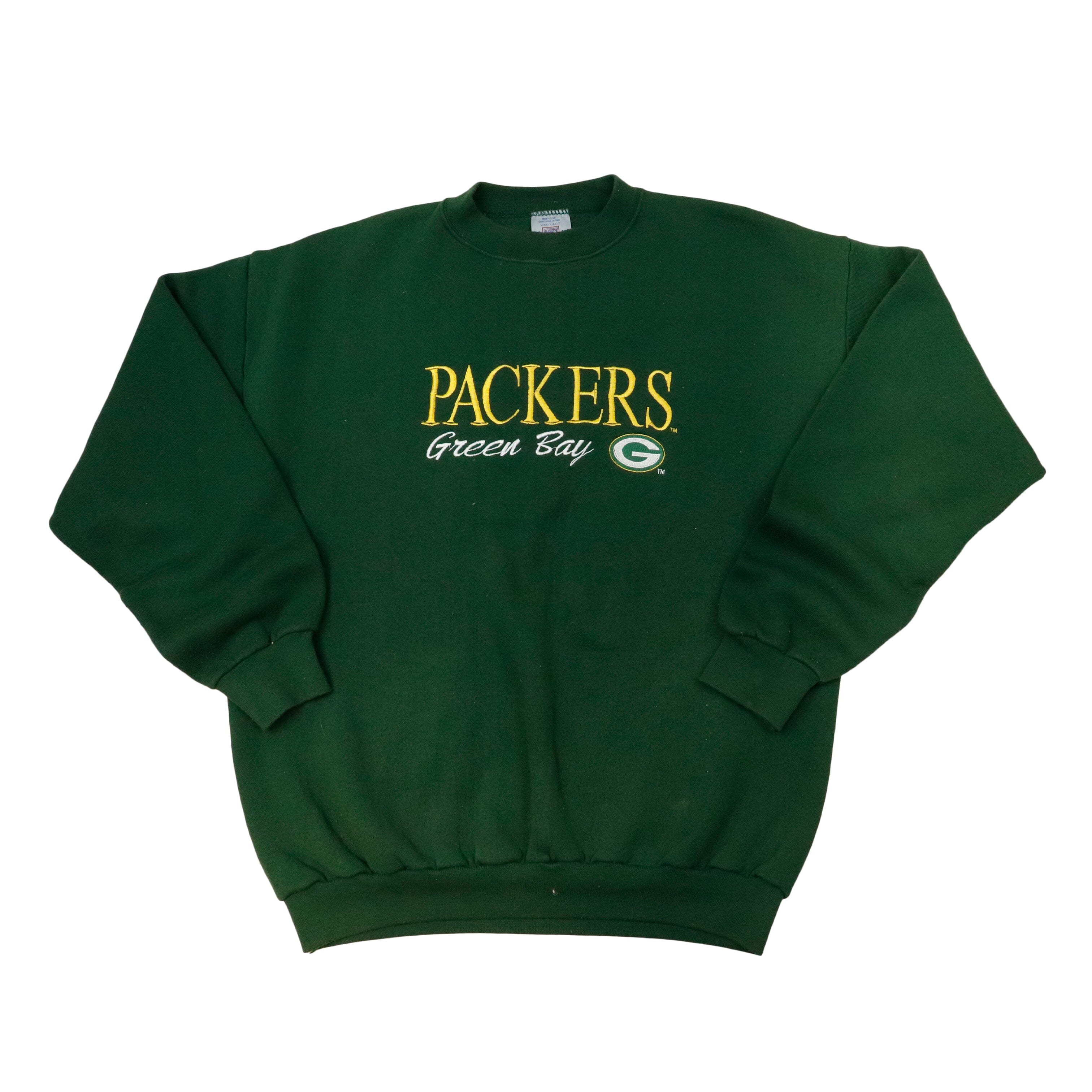 Vintage 7 Logo Packers Green Crewneck Size L Logo 7 