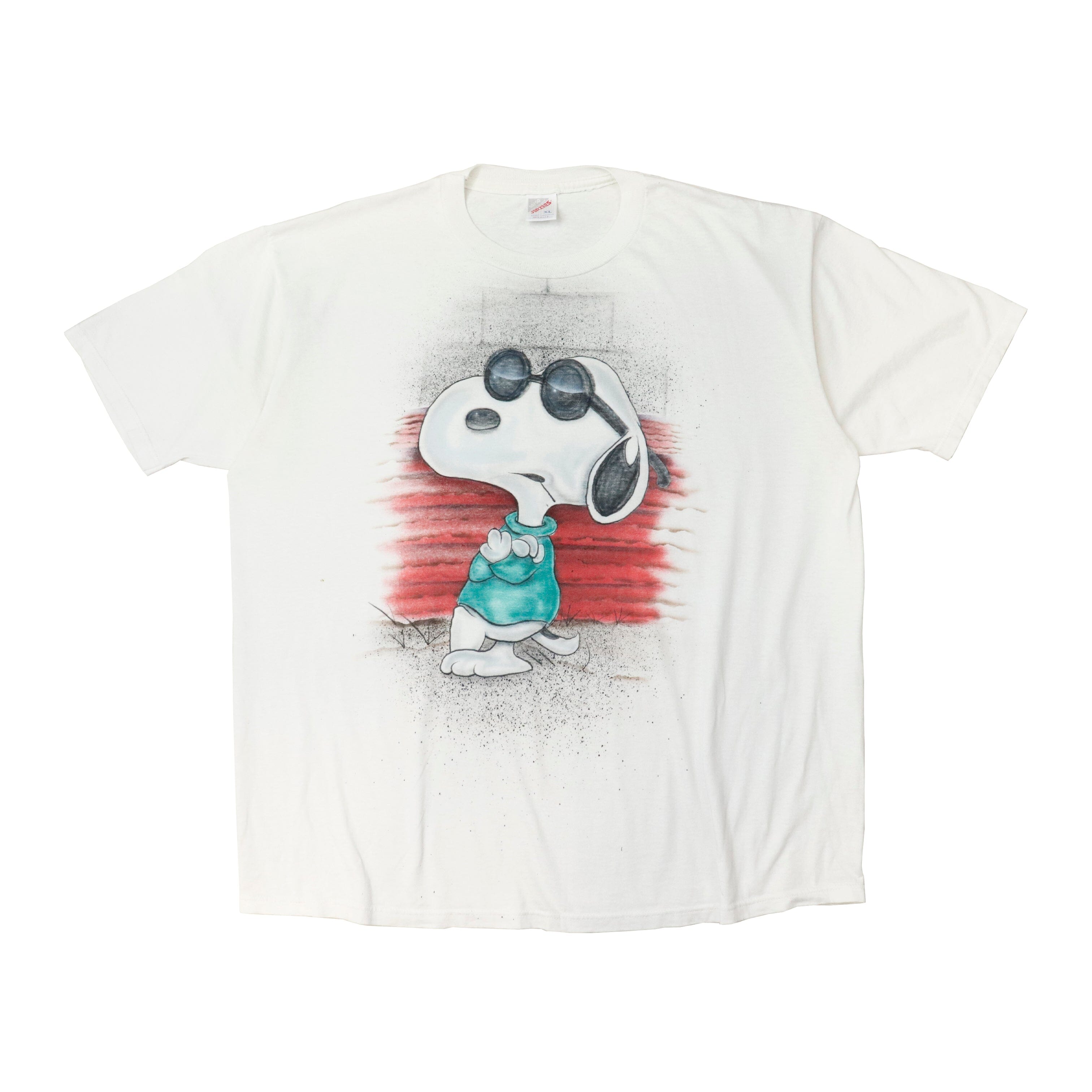 Vintage 80s Jerzees Snoopy Graphic T-Shirt Size XL Jerzees 