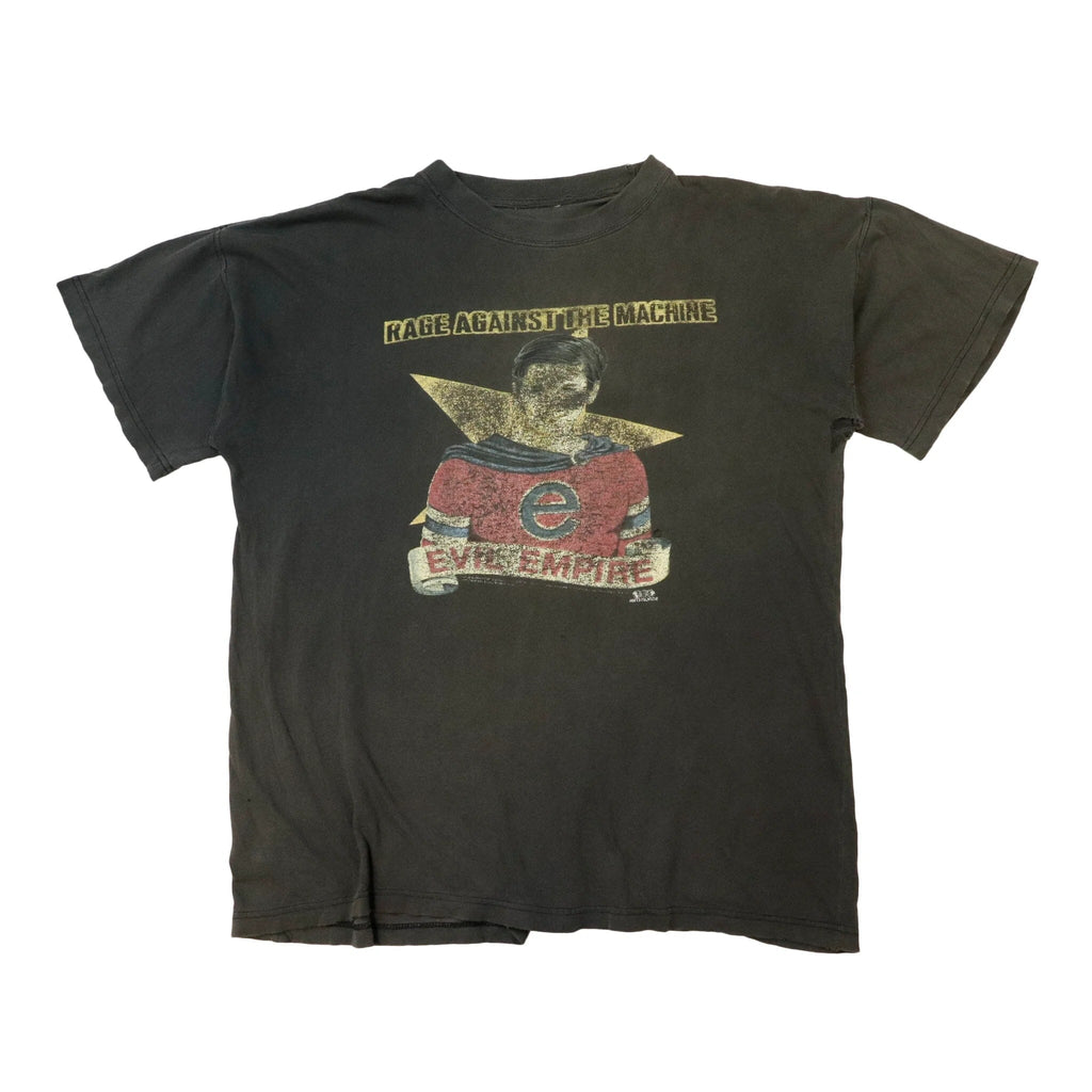Vintage 90s Rage Against The Machine Evil Empire Black T-shirt Giant 