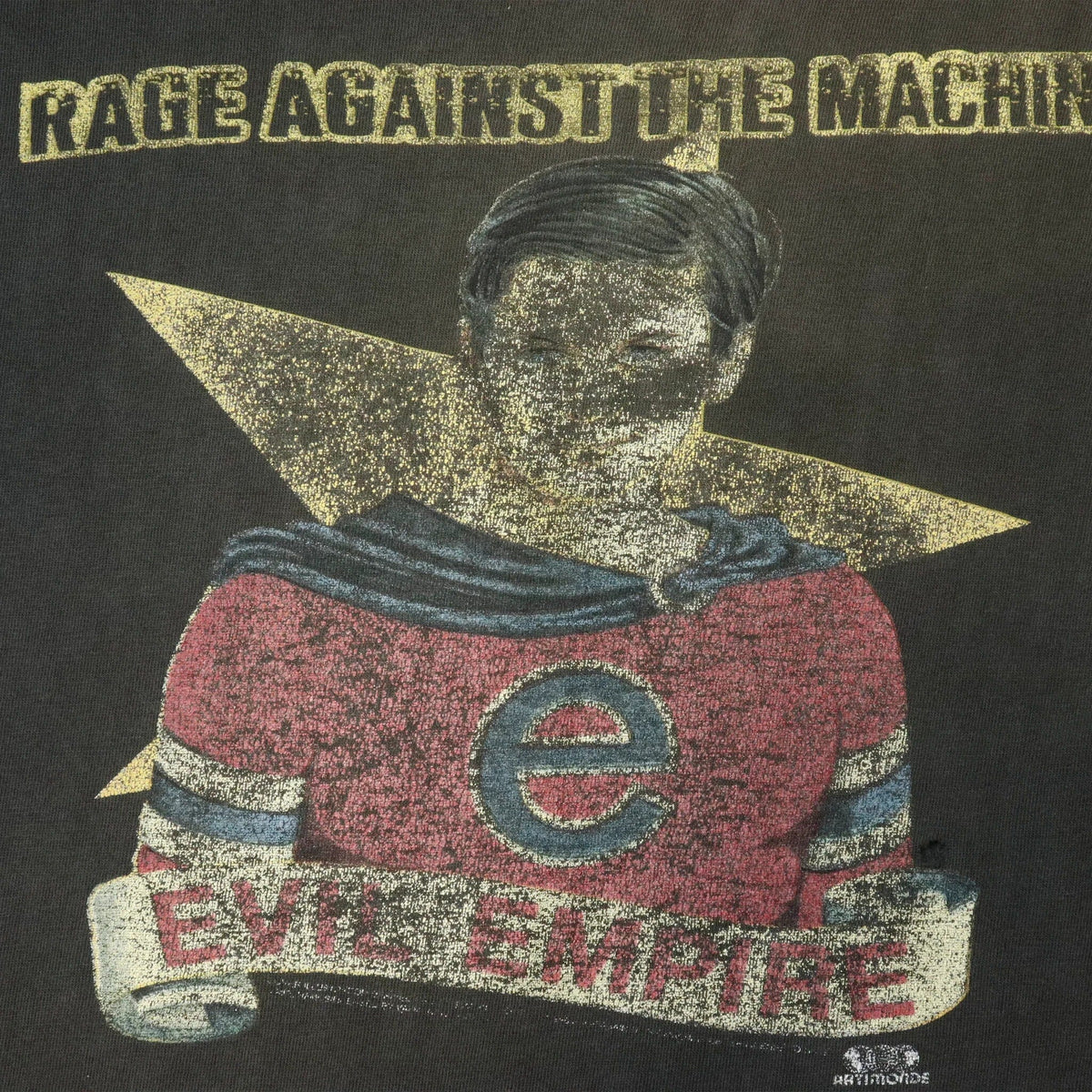 Vintage 90s Rage Against The Machine Evil Empire Black T-shirt Giant 