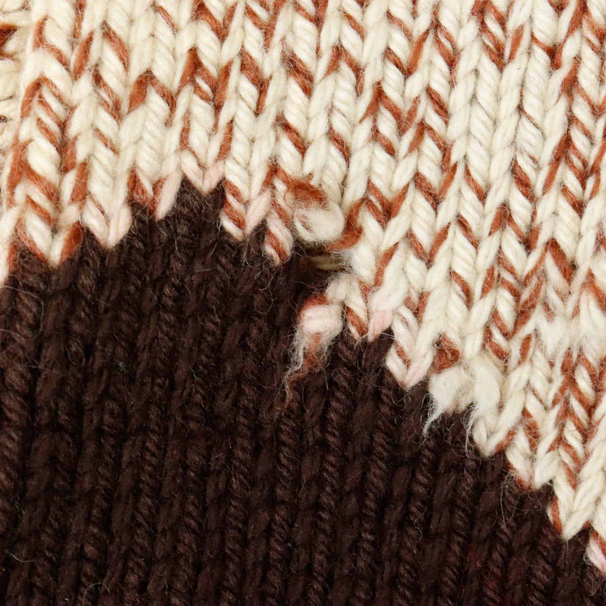 Vintage Eagle Cowichan Brown Red Knit Sweater Other 