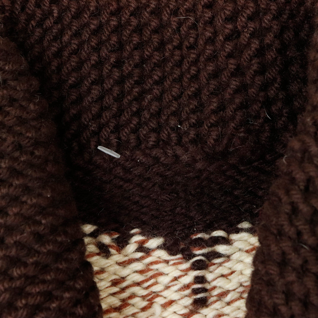 Vintage Eagle Cowichan Brown Red Knit Sweater Other 