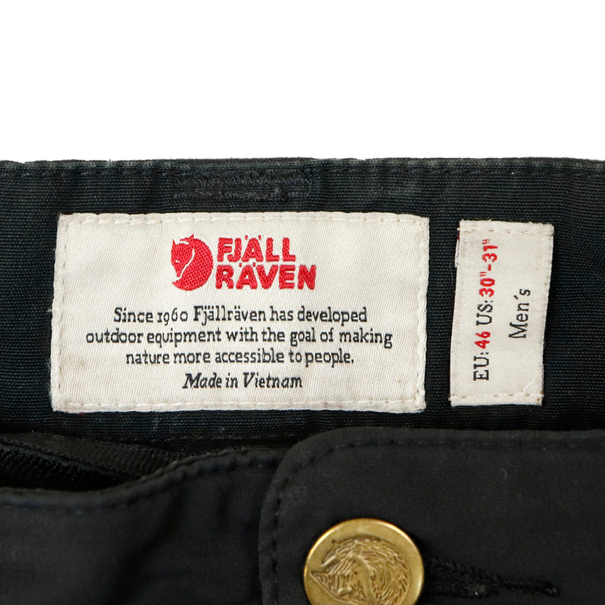 Vintage Fjall Raven Black Shorts Size 30 Fjällräven 
