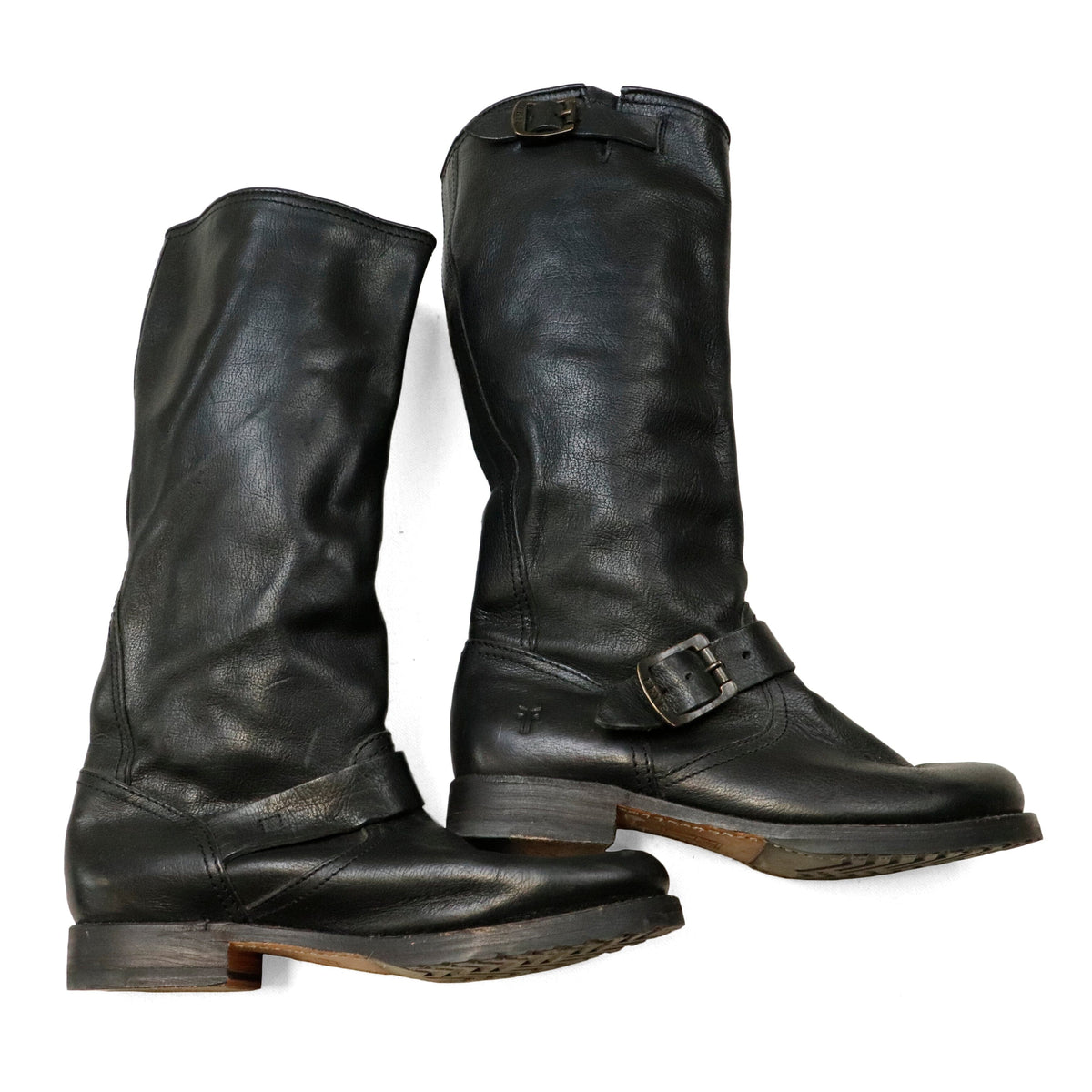 Vintage Frye Harness Leather Boots Size 7.5 Frye 