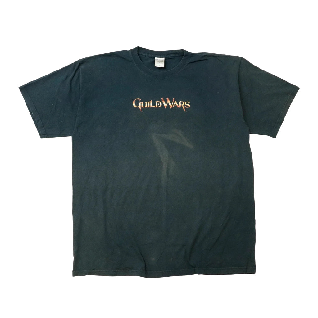 Vintage Guild Wars video game Black T-Shirt Size XL Gildan 