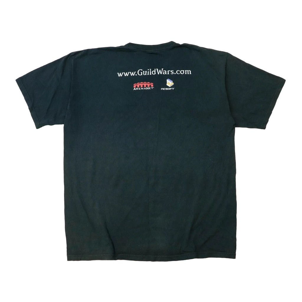 Vintage Guild Wars video game Black T-Shirt Size XL Gildan 